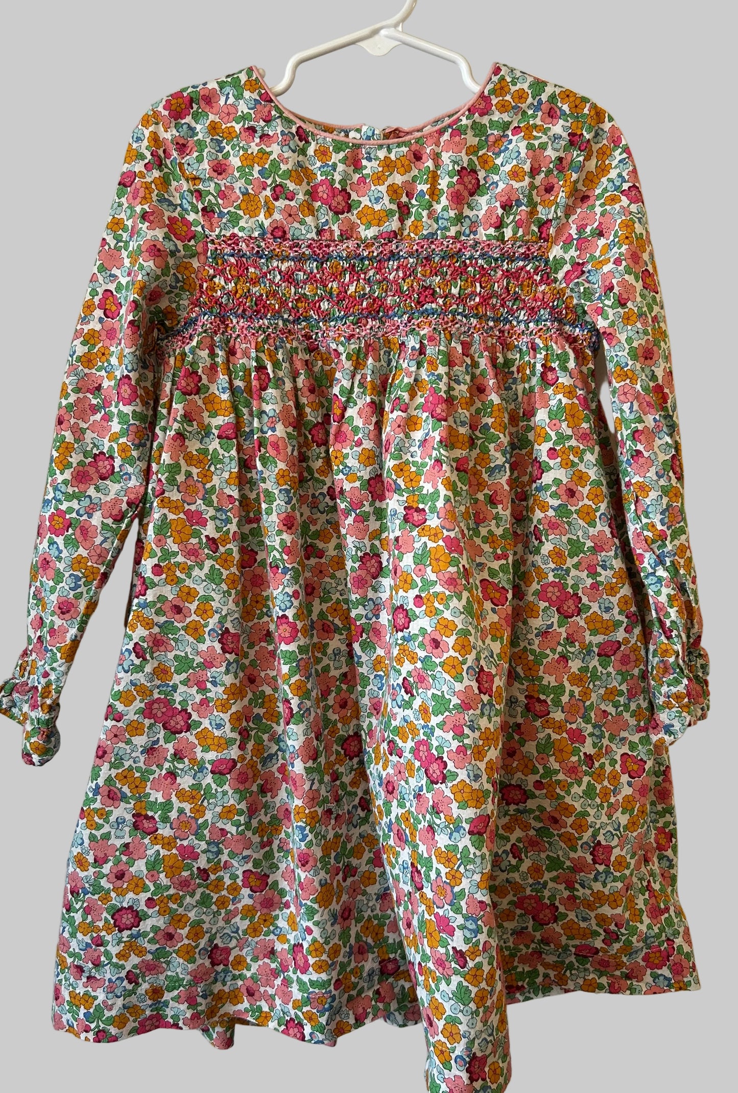 Mini Boden LS Floral Dress 5-6Y