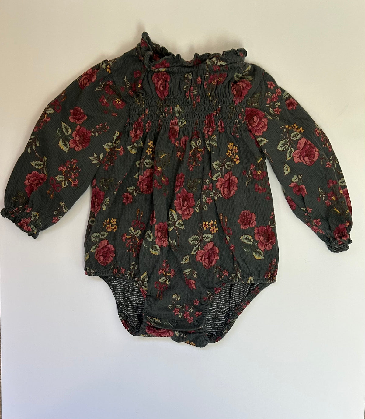 Modern Moments Green LS Bubble 12M