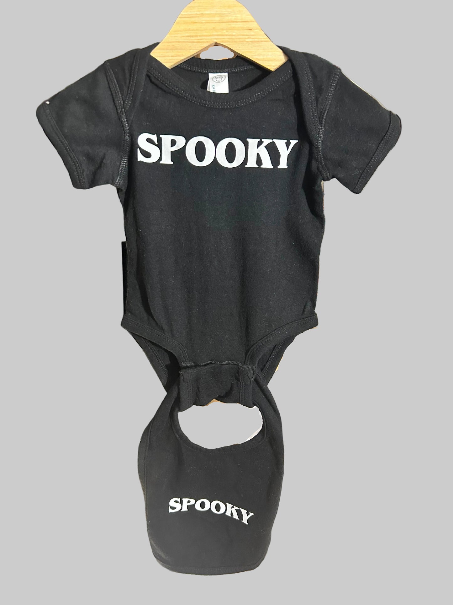 Baby Teith Spooky Bodysuit/Bin 6m