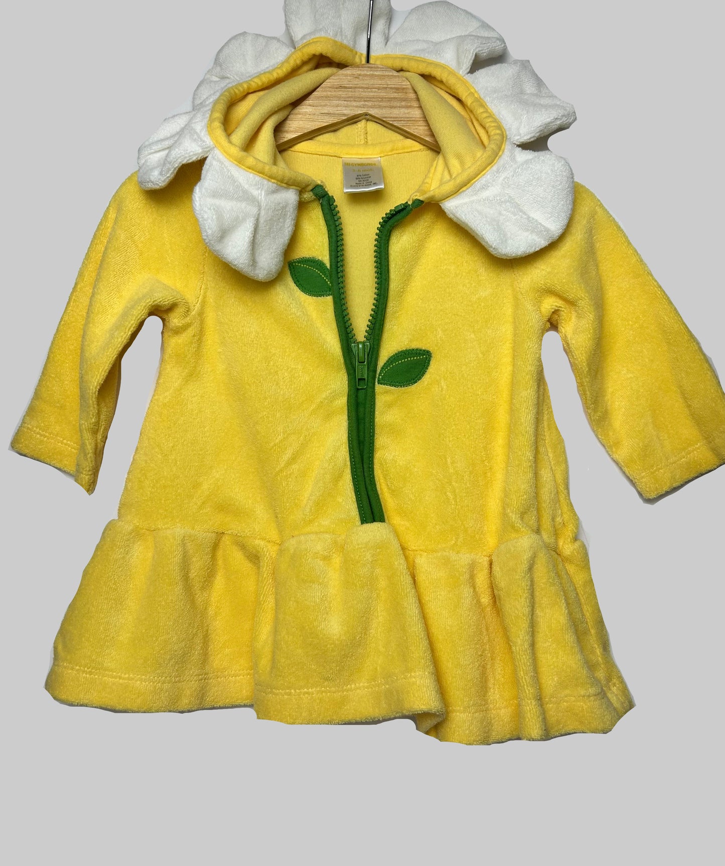 Gymboree Yellow Flower Terry Cloth Cover Up 3-6M