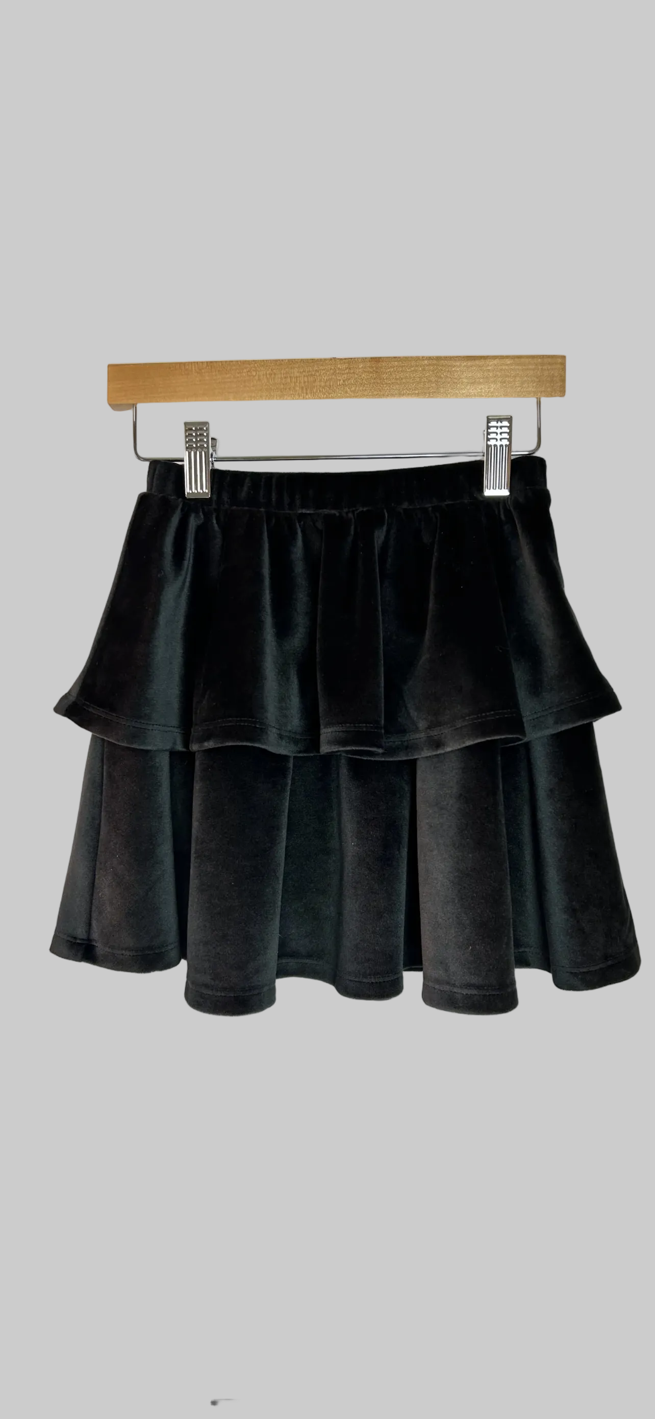 Nordstrom Black Velvet Skirt 5