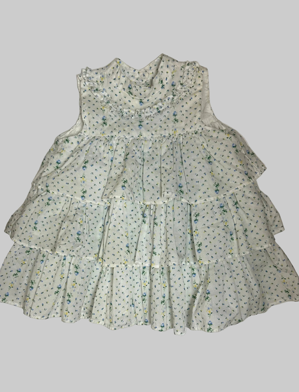 Janie and Jack White Tiered Dress 12-18M