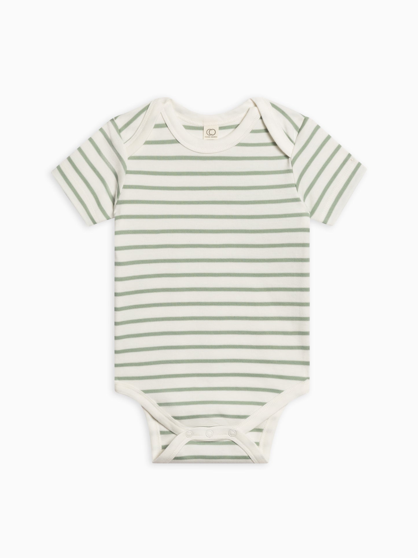 Organic Baby Afton Bodysuit / Vitto Stripe /Jade