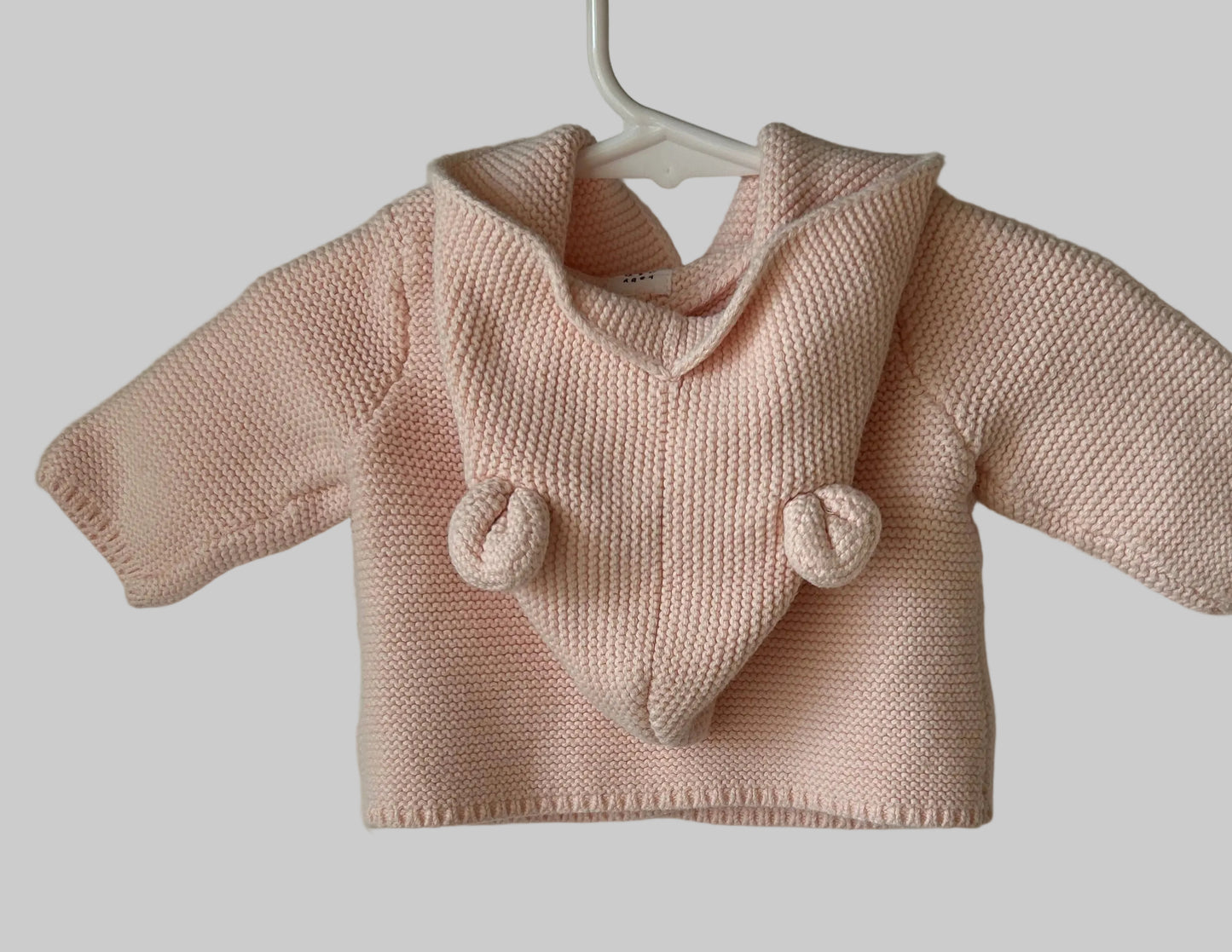 Baby Gap Pink Sweater /Hood w/ears 0-3M