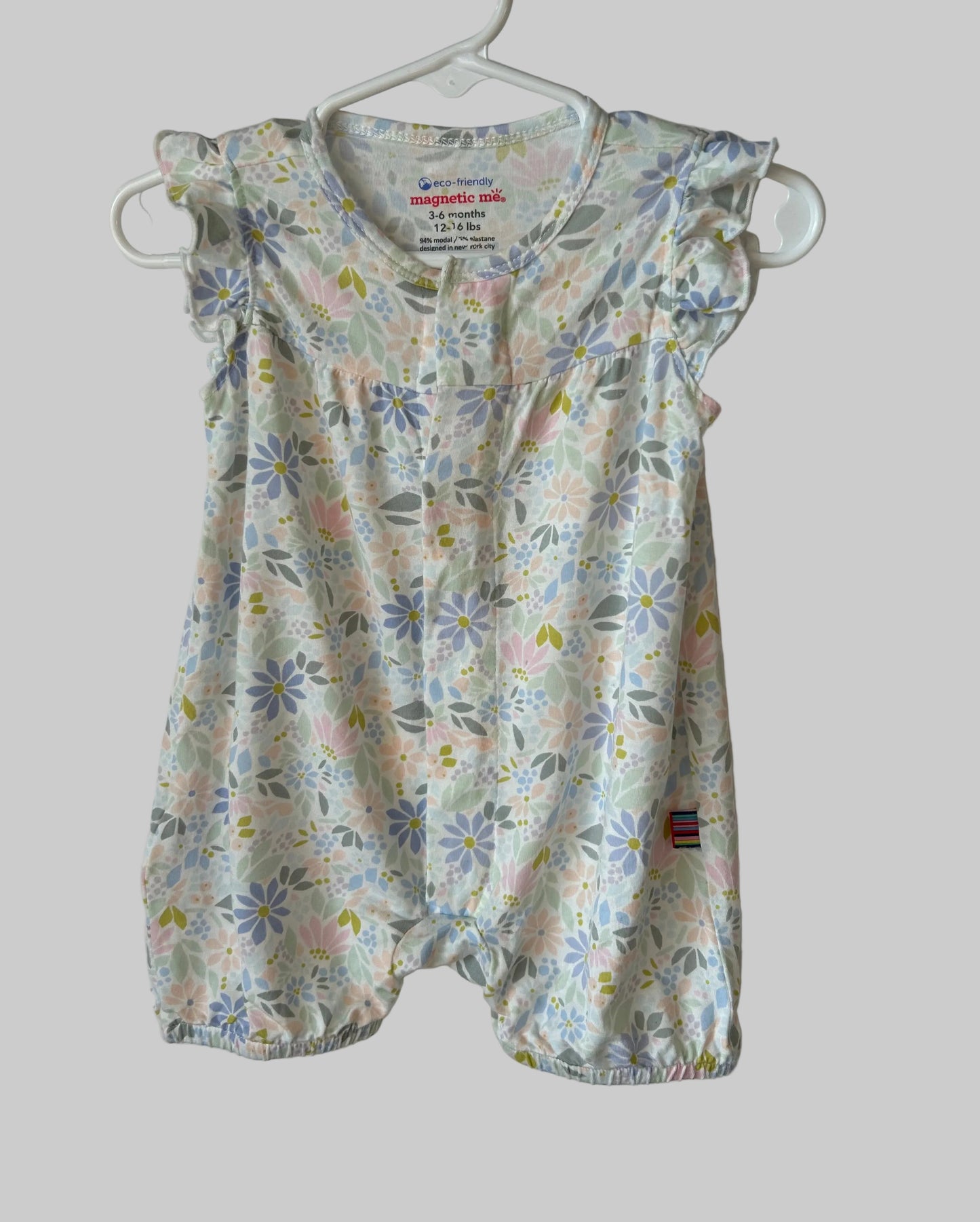 Magnetic Me Floral Romper3-6M