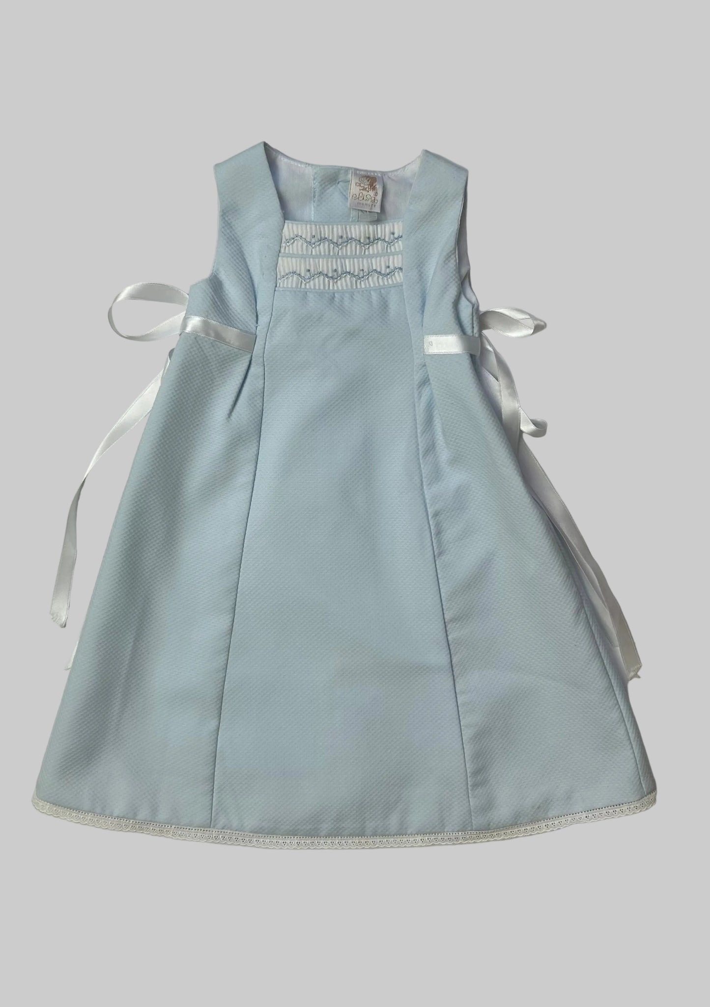 Elisa Menuts Light Blue Dress 0-3M