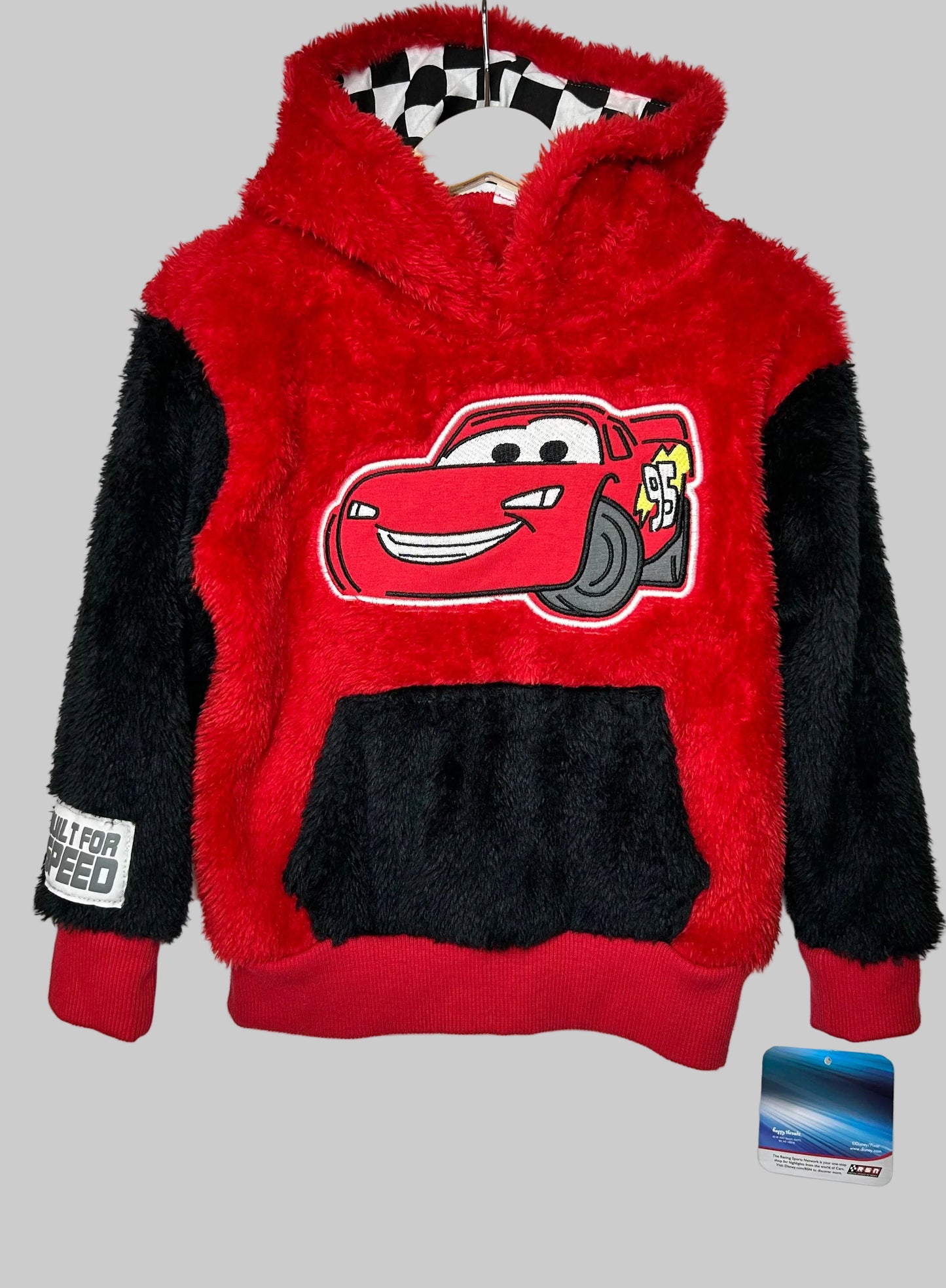 Disney Red Fuzzy Pullover Top 3T NWT