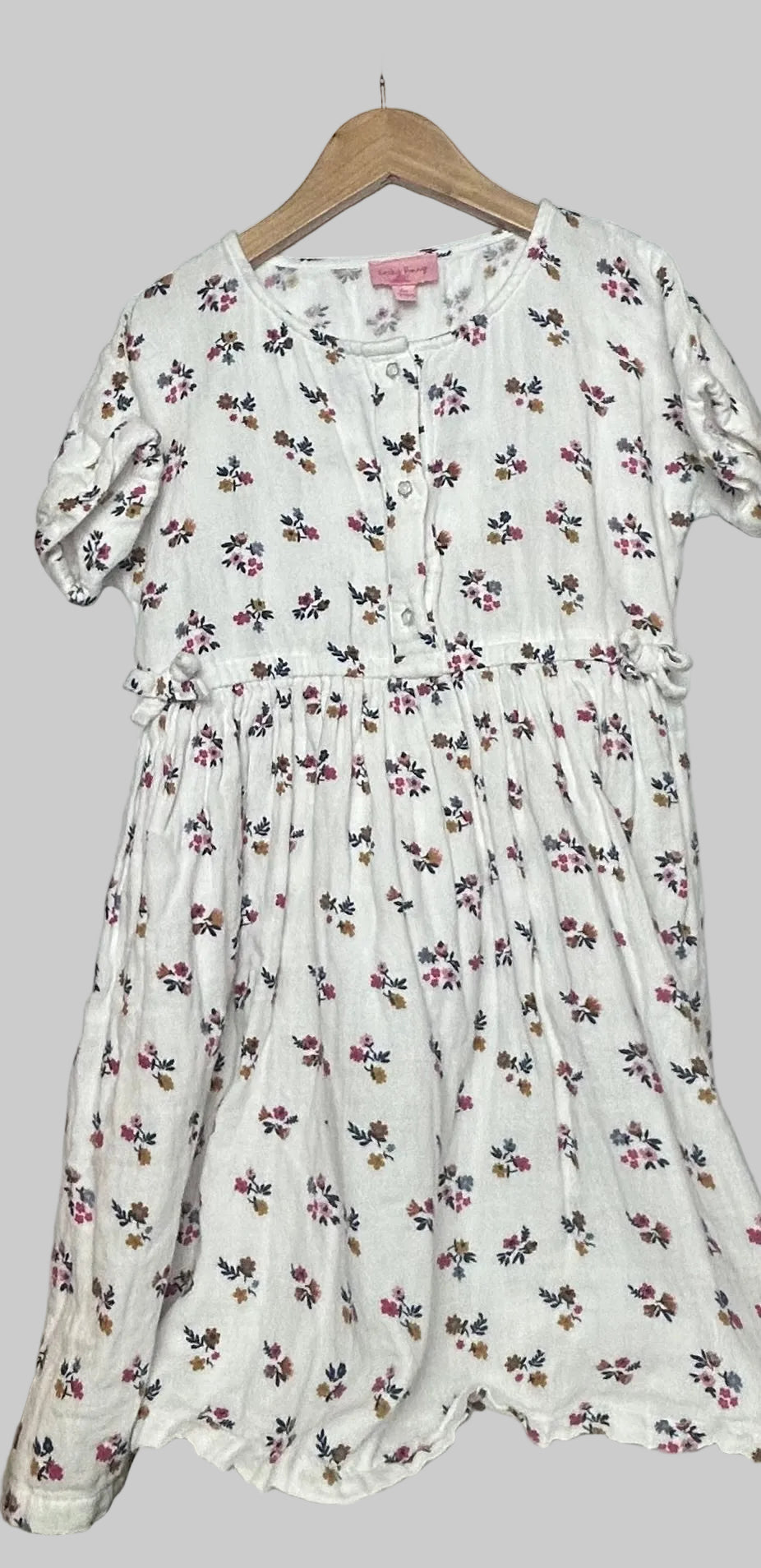 Lucky Penny White SS Dress 6x