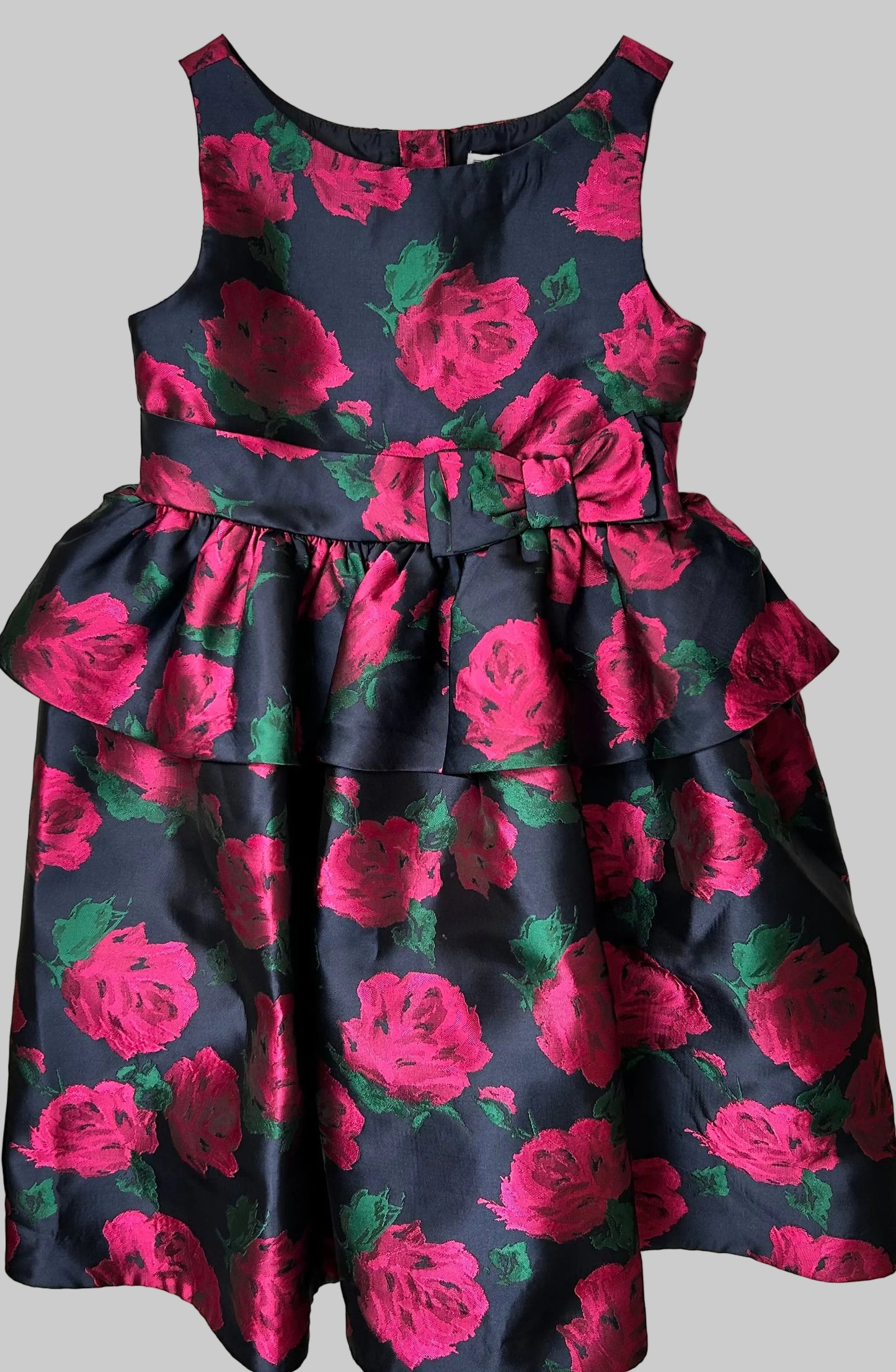 Janie & Jack Navy Floral Formal Dress 5