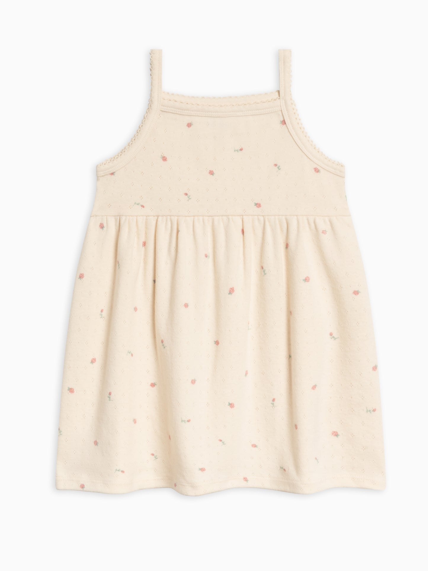 Organic Kids' Belle Pointelle Tank Dress