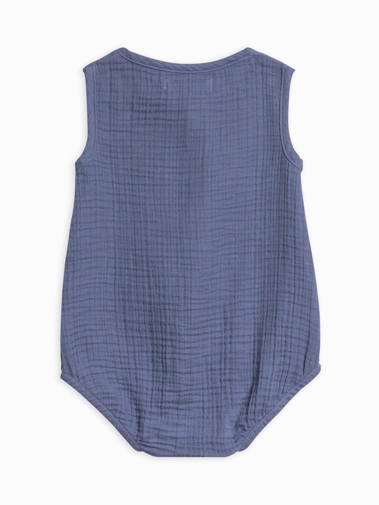 Organic Baby Ada Muslin Ruffle Tank Romper