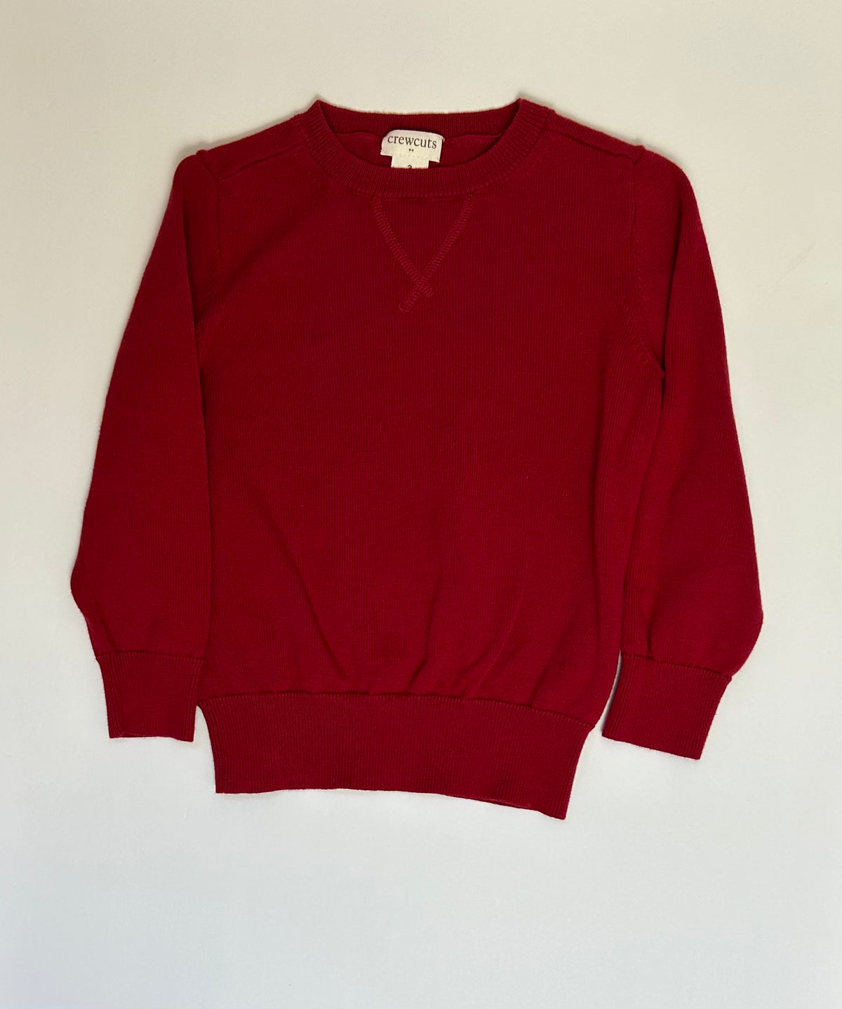 Crewcuts Red LS Sweater 3T