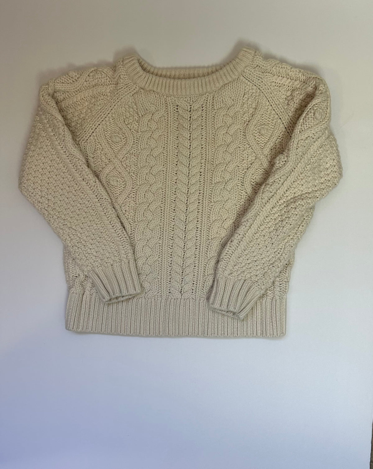 Baby Gap Cream Cable Knit Sweater 4T