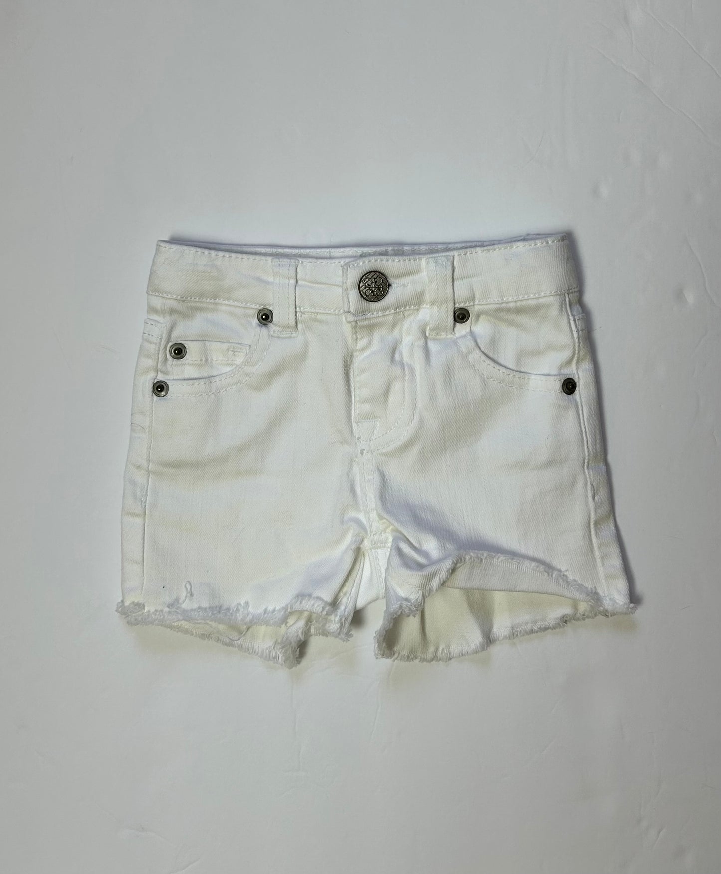 Copper Key White Denim Shorts 3T