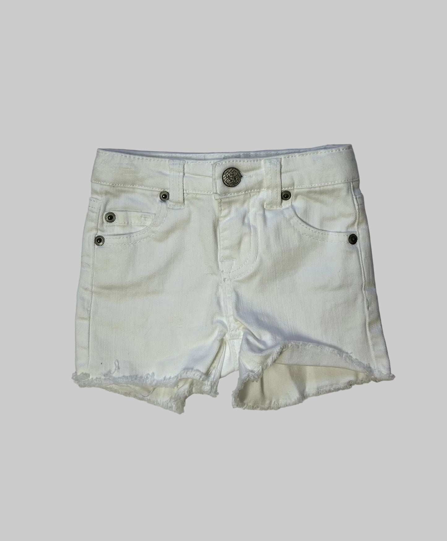 Copper Key White Denim Shorts 3T