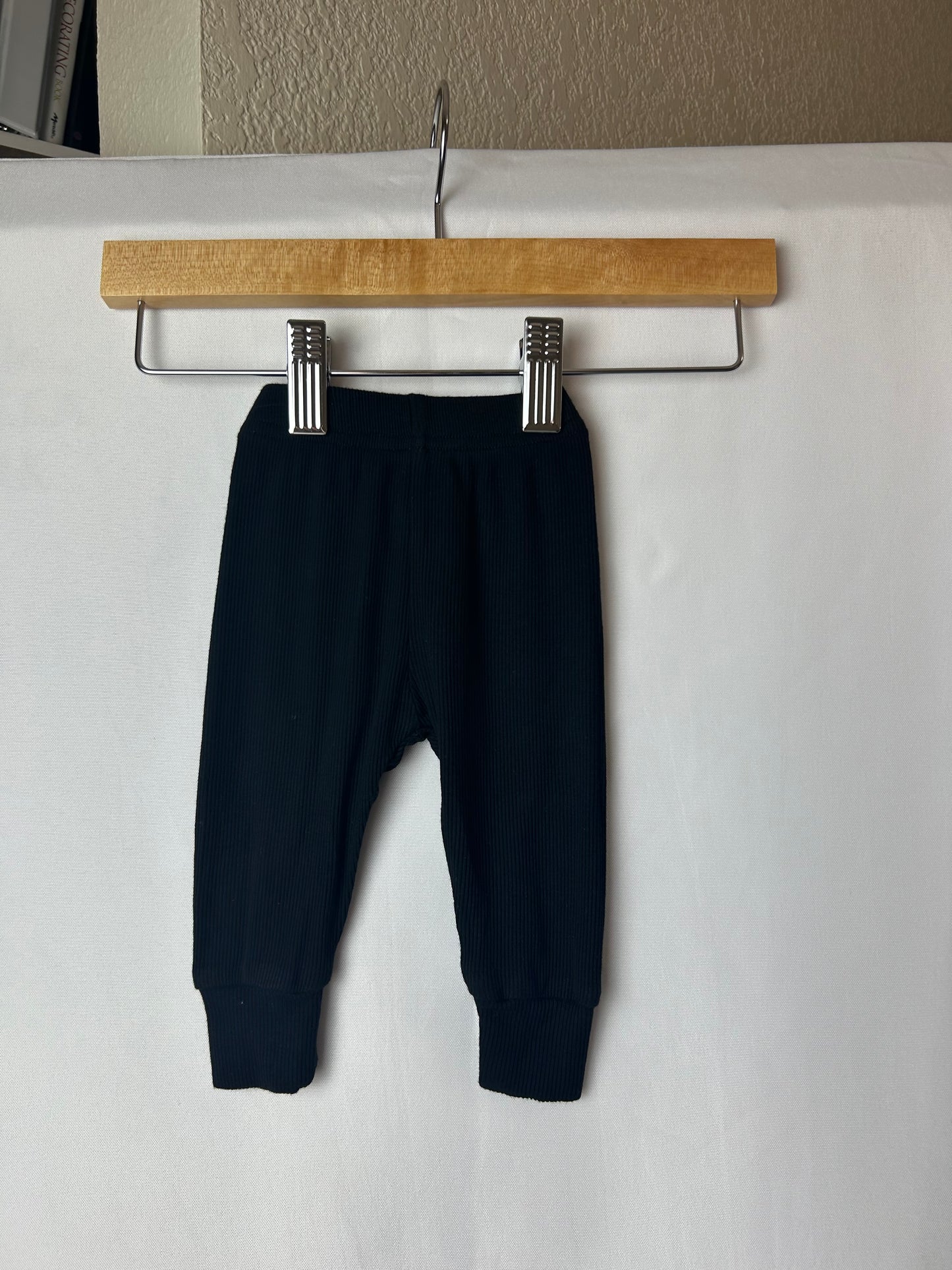 Little Bipsy Silky Black Pants 0-3M