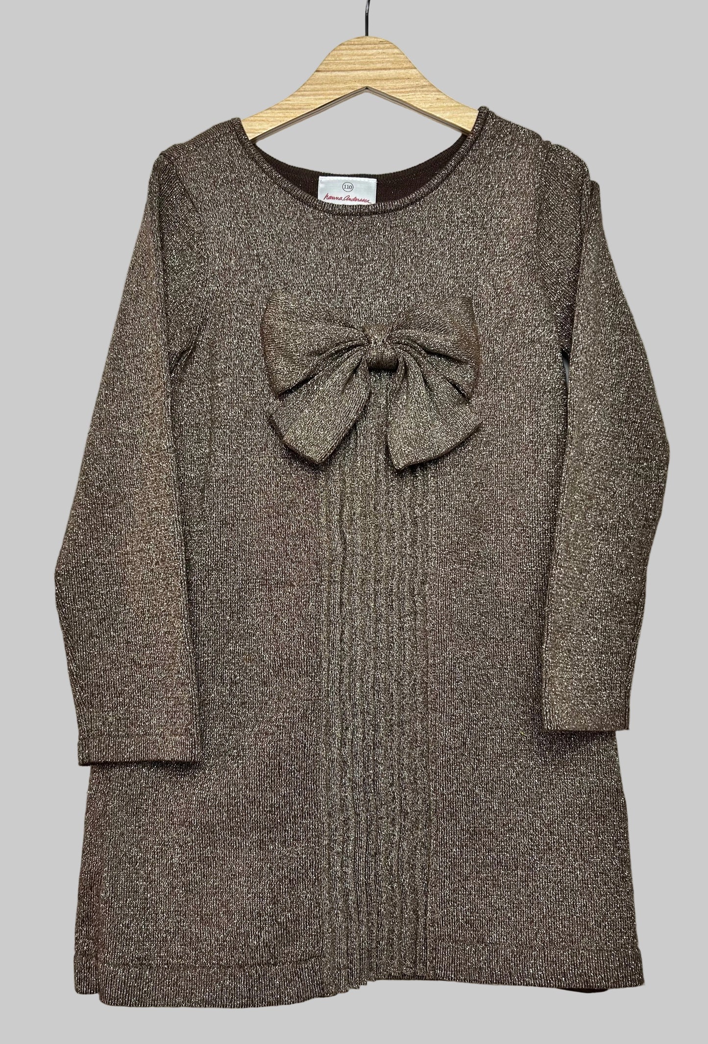 Hanna Andersson Gold Dress 5T
