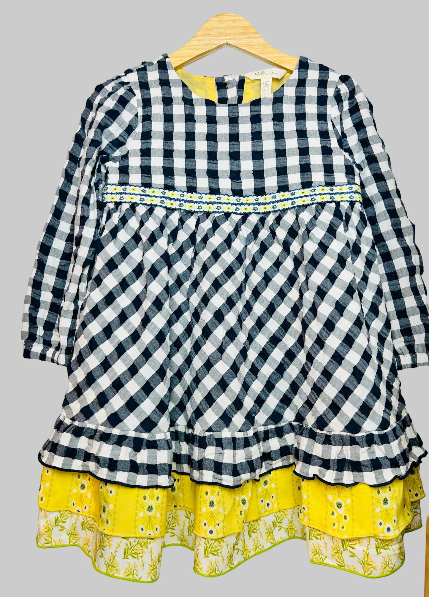 Matilda Jane Blue Gingham Dress 4T
