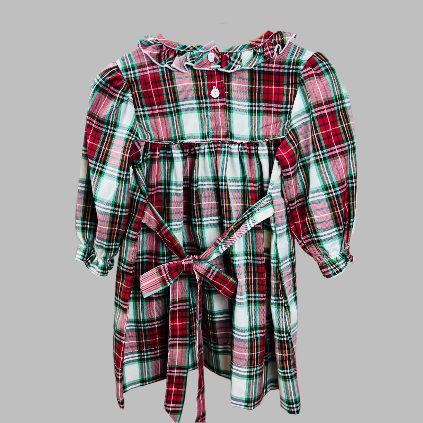 Sweet Dreams Holiday Plaid Dress 24M