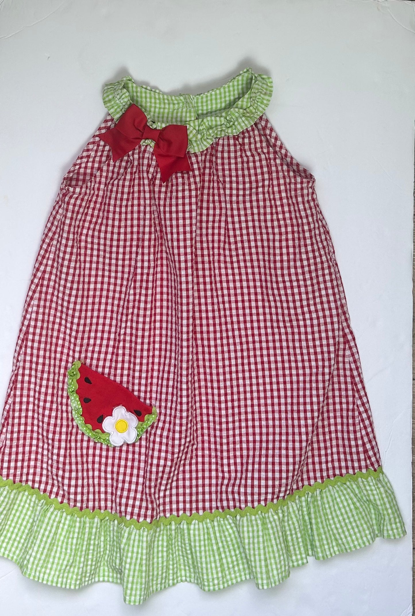 Rare Editions Watermelon Dress 4T