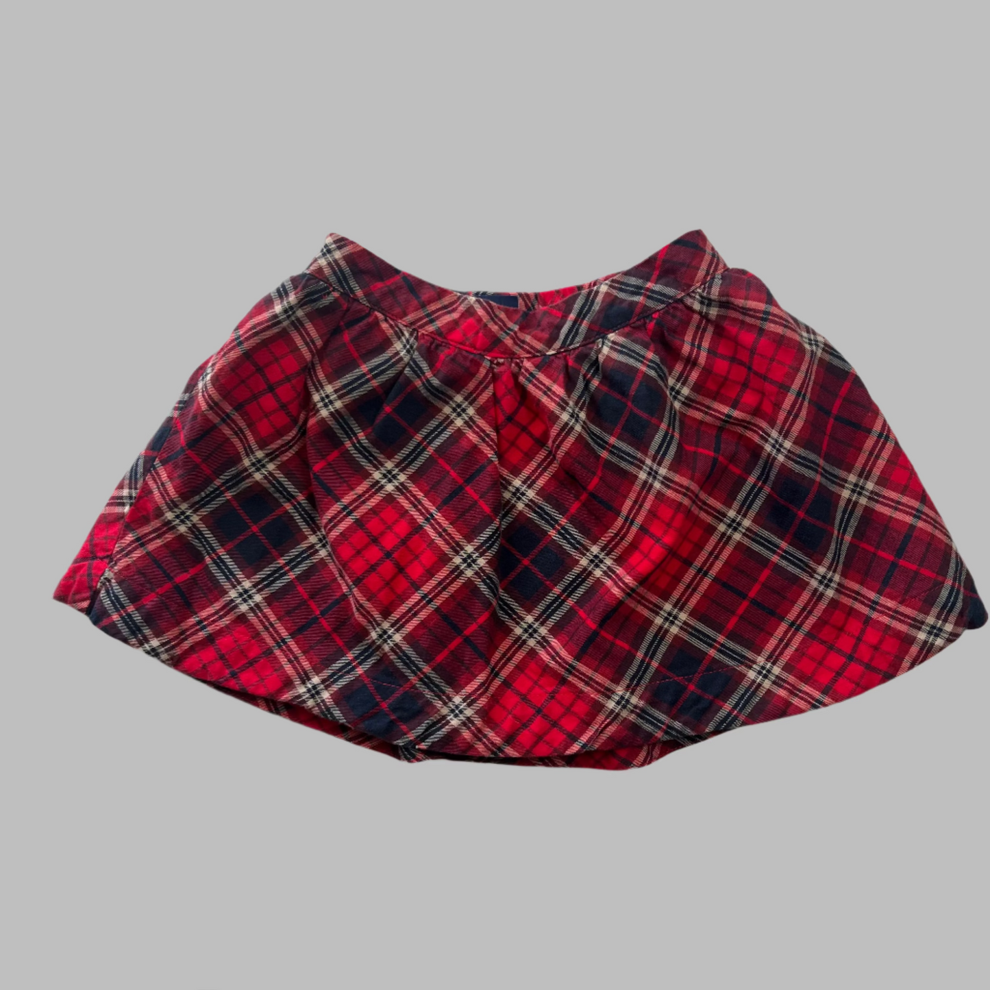 Baby Gap Red Plaid Skirt 2T
