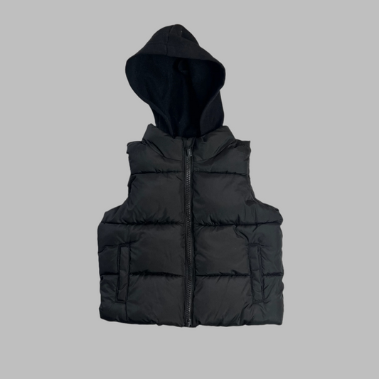 Old Navy Black Puffer Vest 18-24M