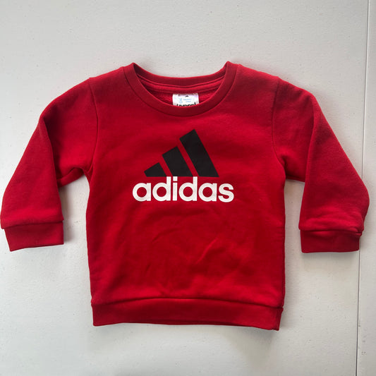 Adidas Red LS Sweatshirt 18M
