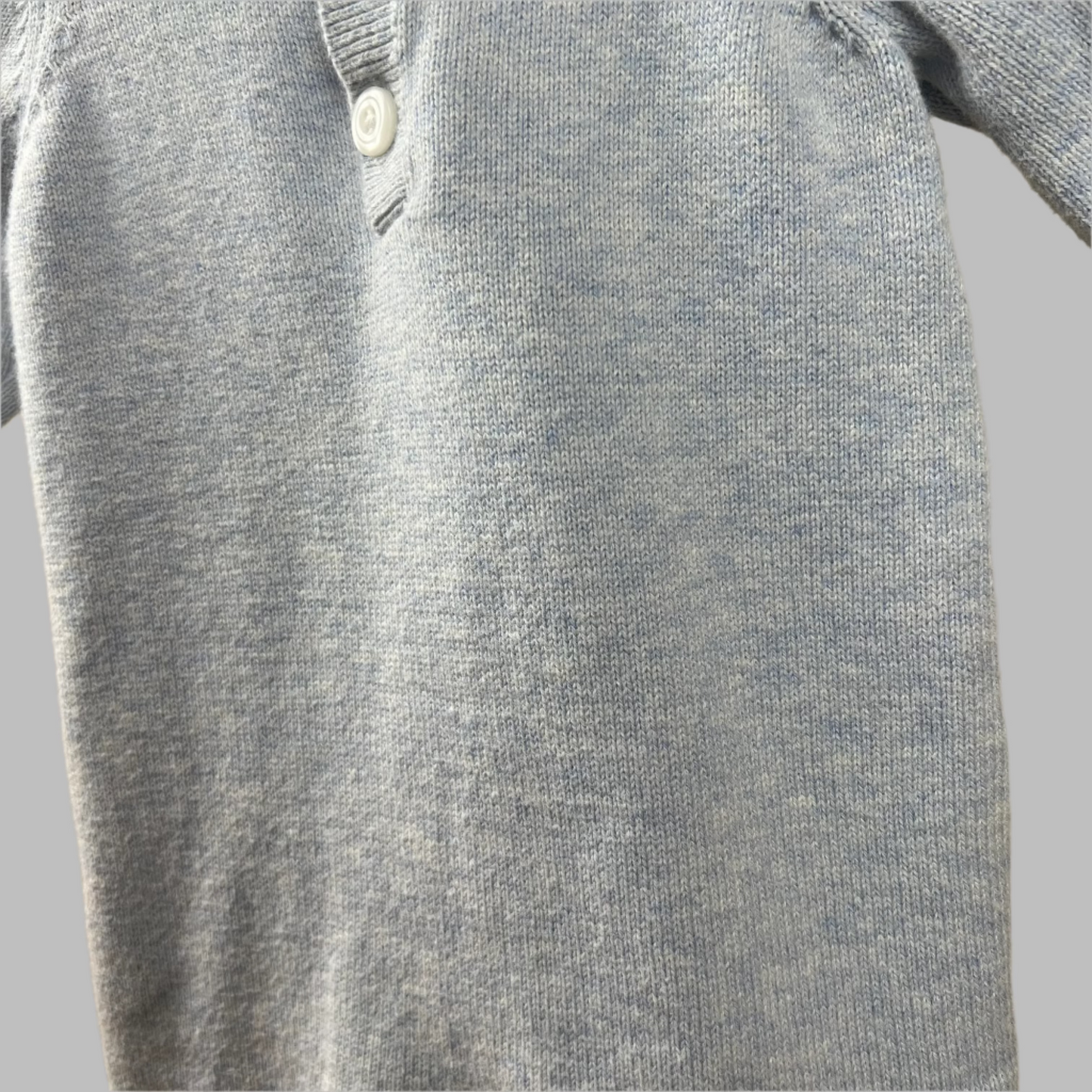 Baby Gap Light Blue Sweater Jumpsuit 0-3M