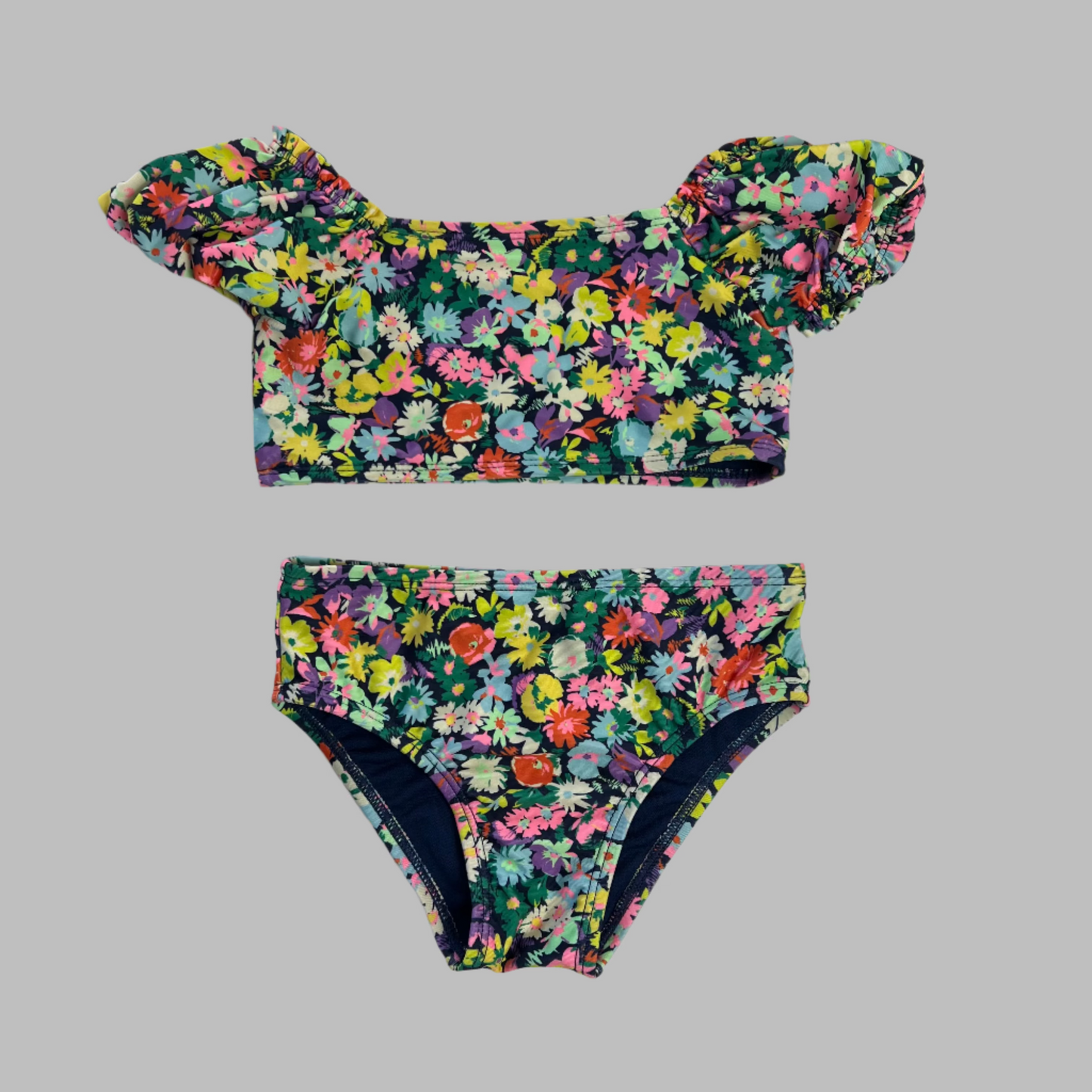 Baby Gap 2 Pc Puff Sleeve Swimsuit 3T