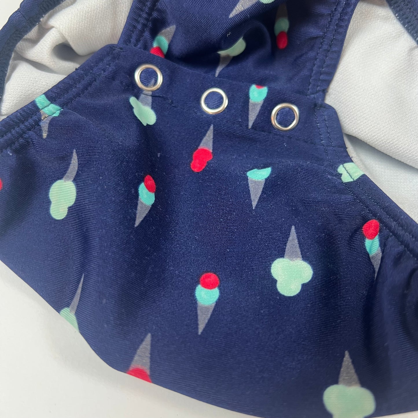 Red Bow IceCream Cone One Piece Swimsuit 6-9M