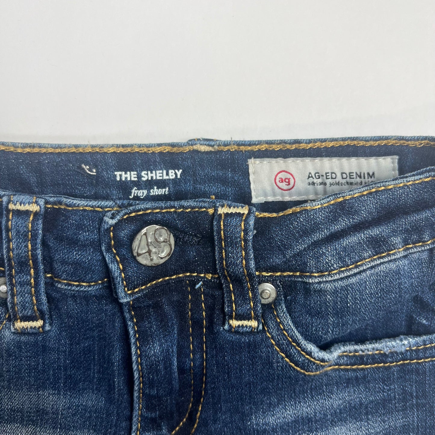 AG Kids Shelby Fray Denim Shorts 18M