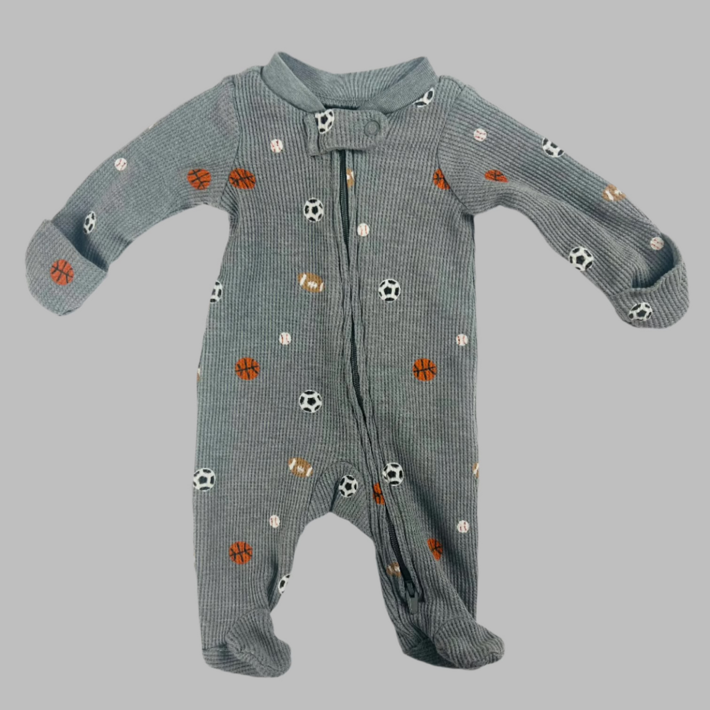 Carter's 2 pack LS Zippered Jumpsuit 3M