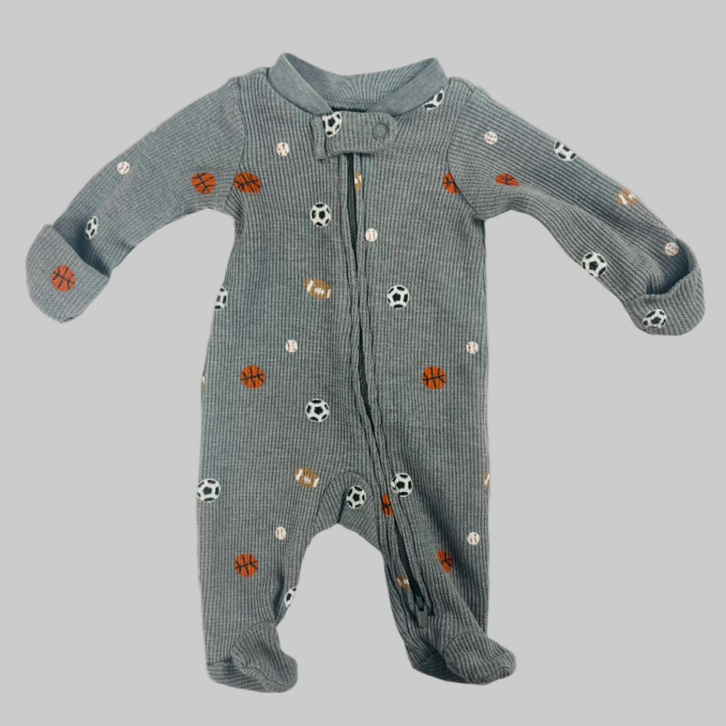 Carter's 2 pack LS Zippered Jumpsuit Preemie