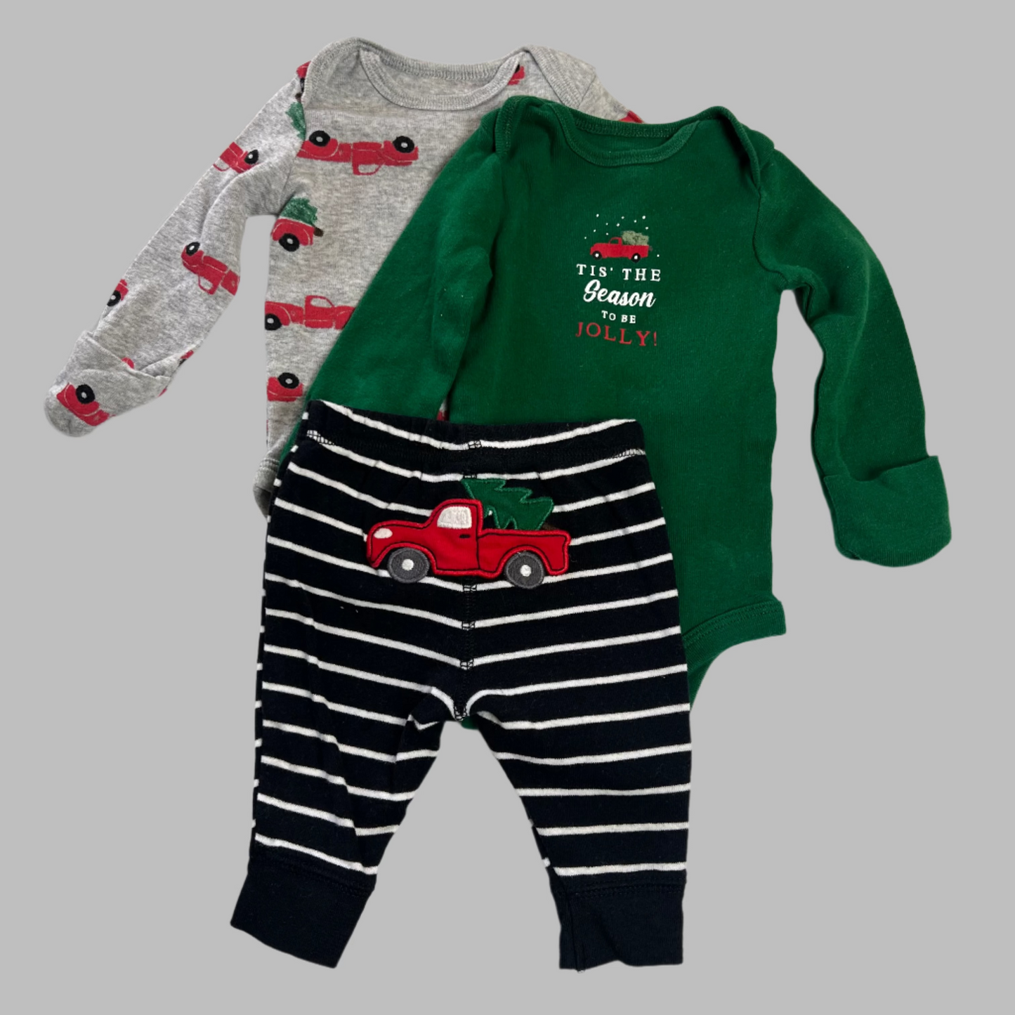 Carter's 3 Piece Holiday Set NB