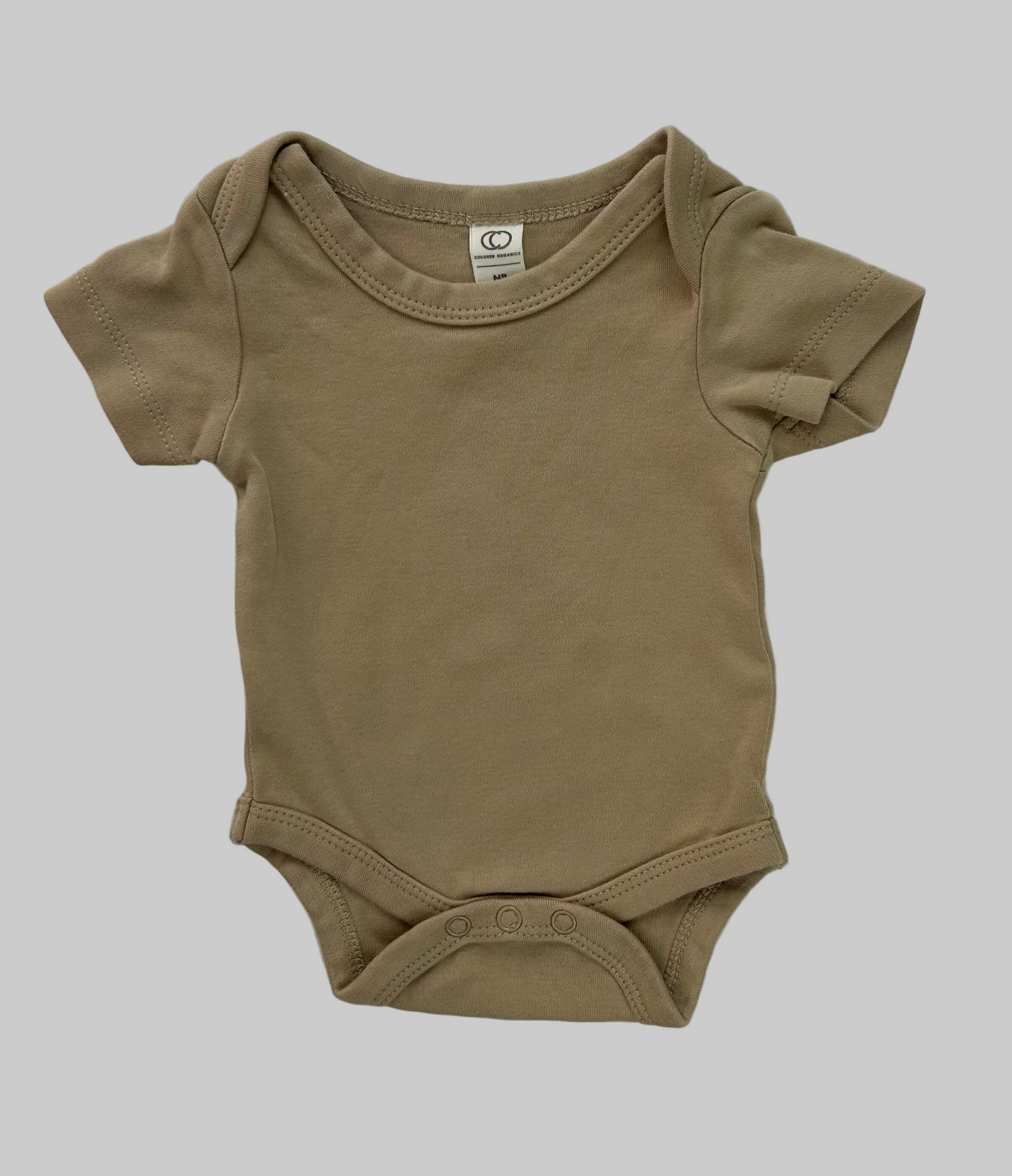 Colored Organics Beige Onesie NB
