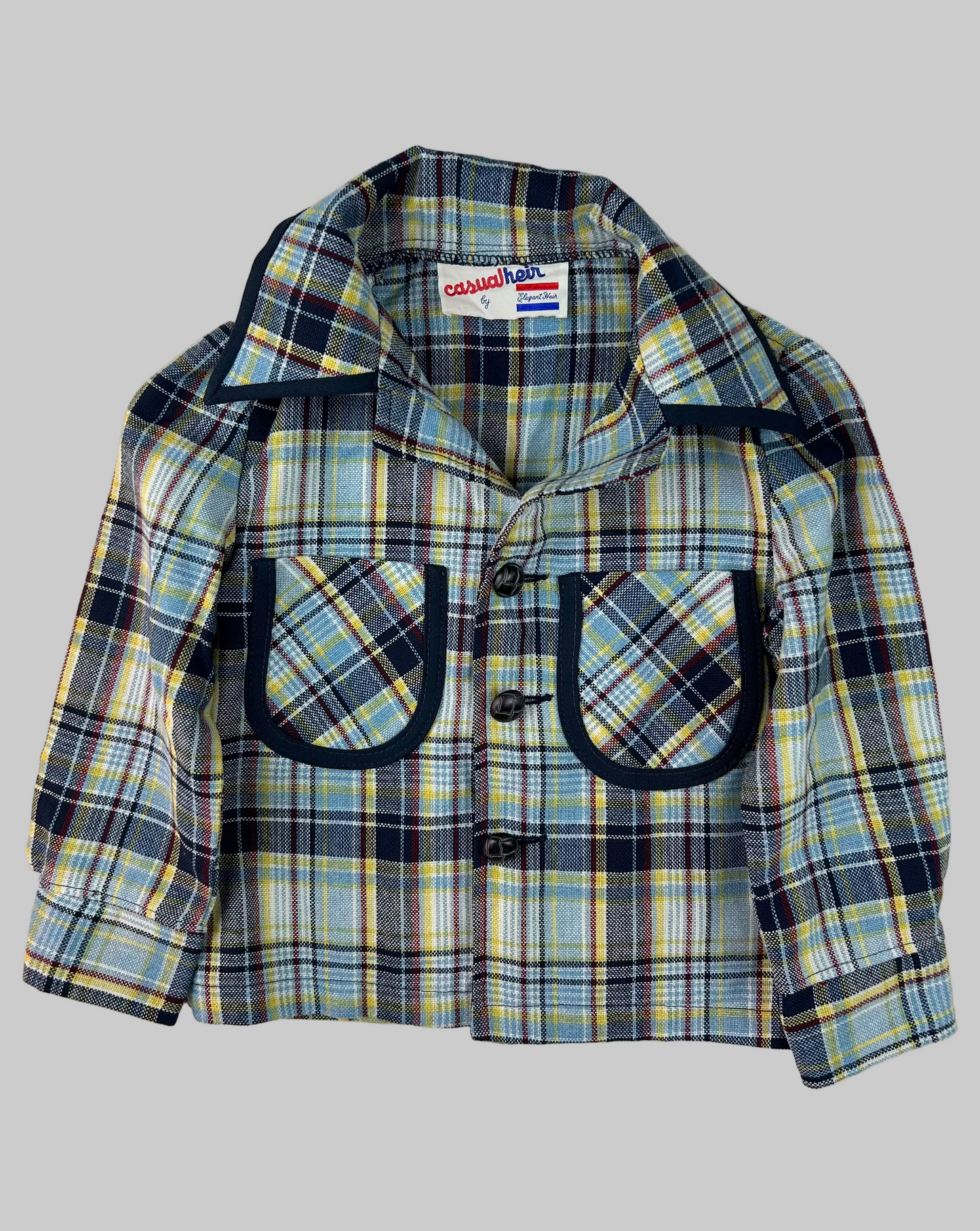 Vintage  Casual Heir by Elegant Heir Plaid Jacket 3T