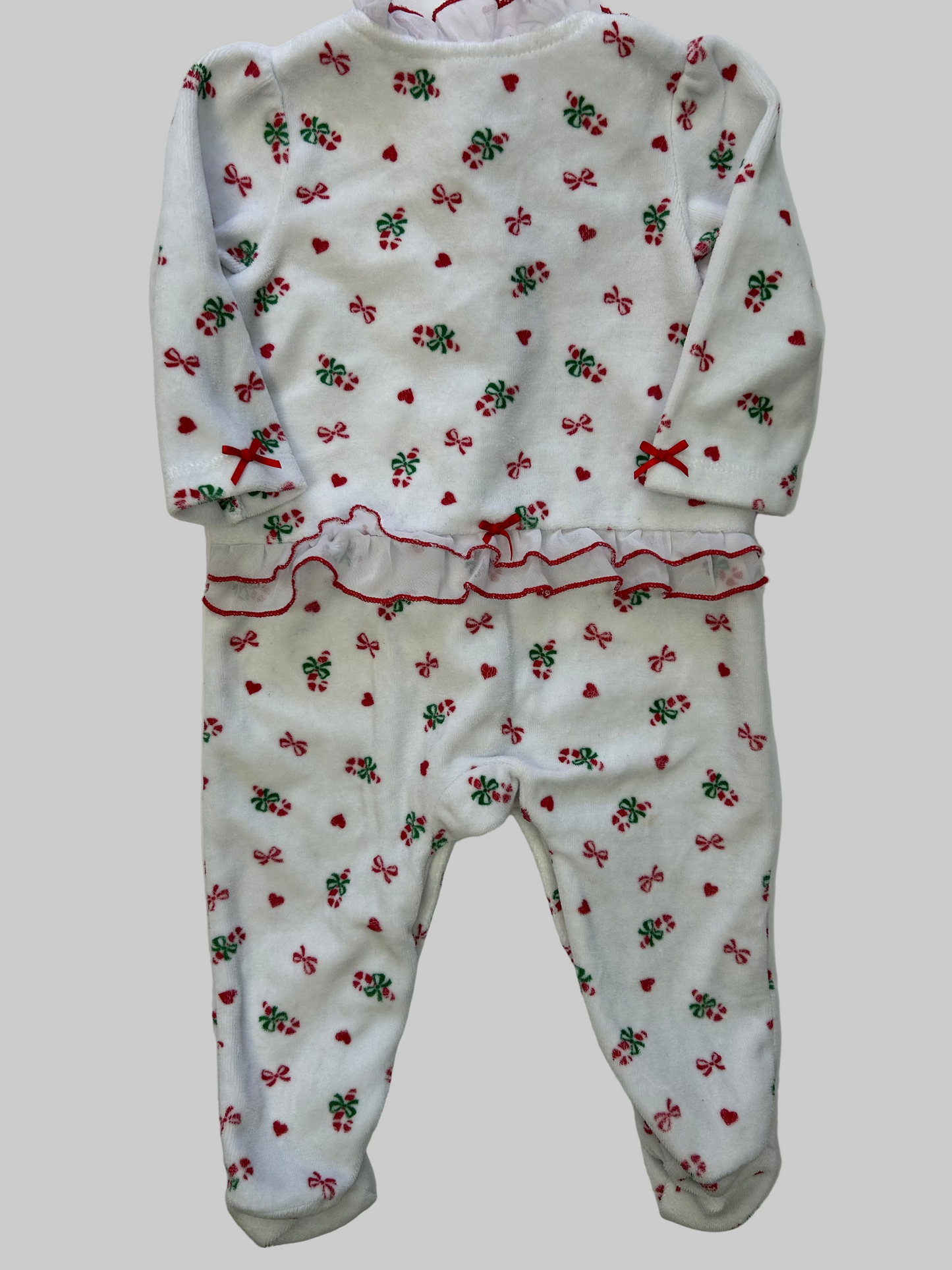 Little Me First Christmas Footie 9M