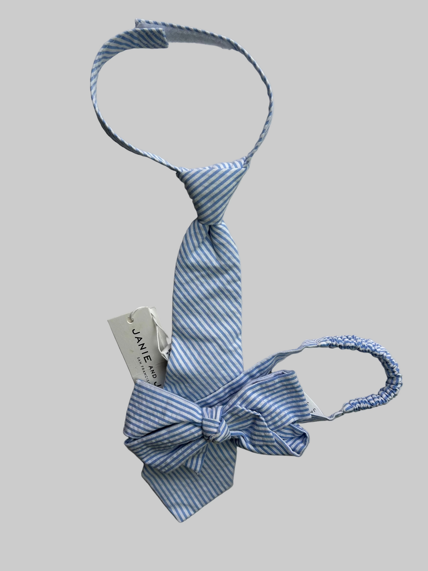 Janie and Jack Tie/Headband Set NWT 0-24M