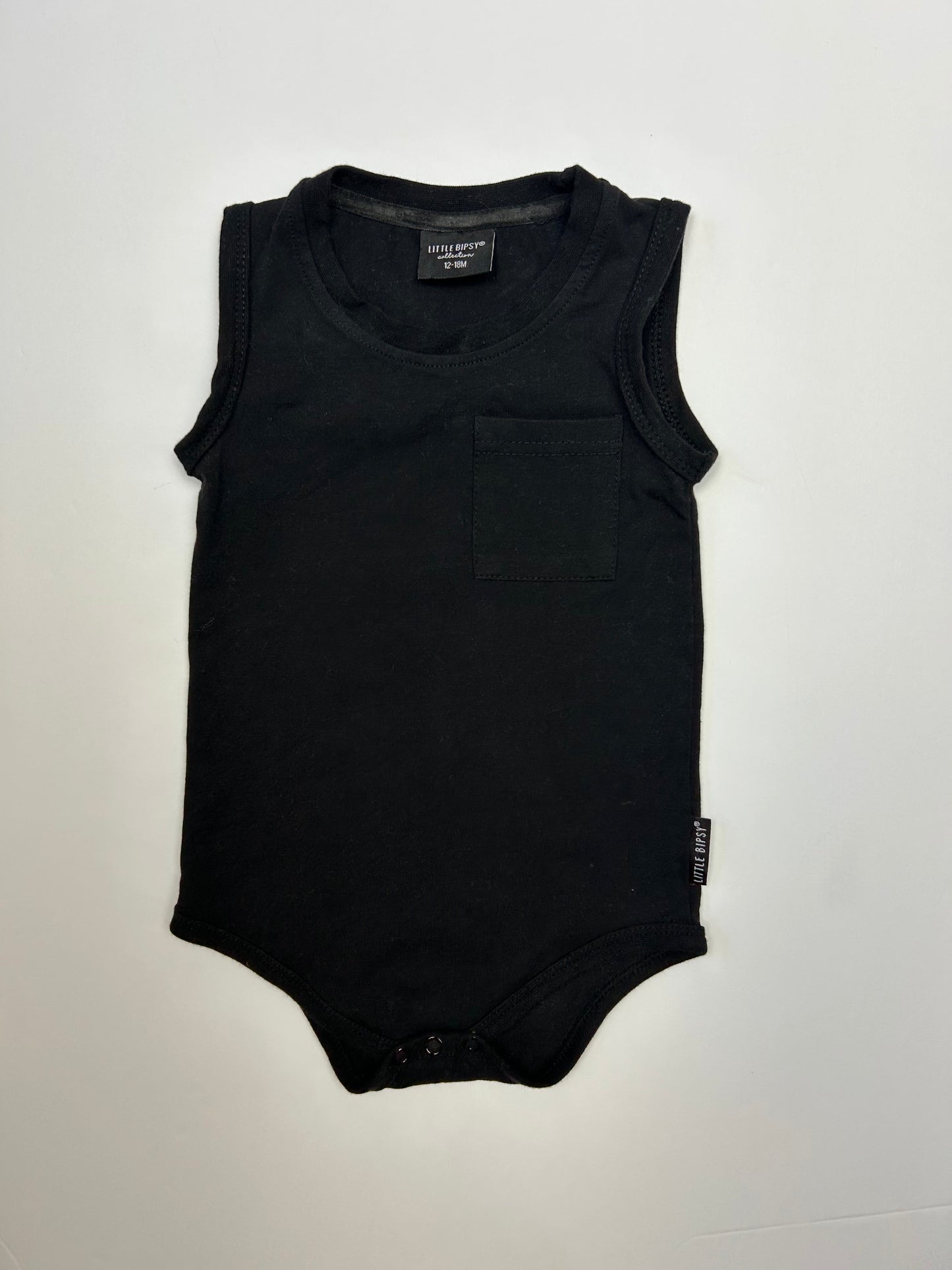 Little Bipsy Black Onesie