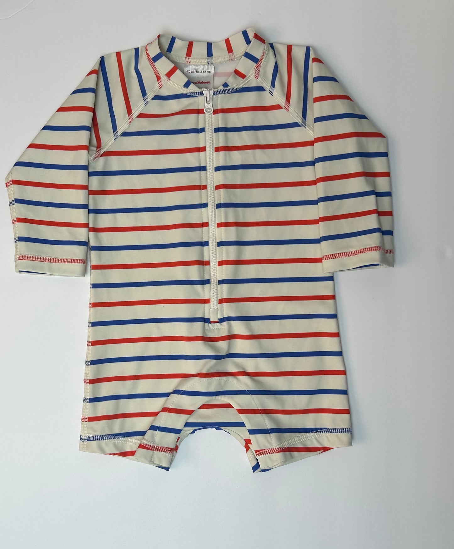 Hanna Andersson Striped Swimsuit 6-12M