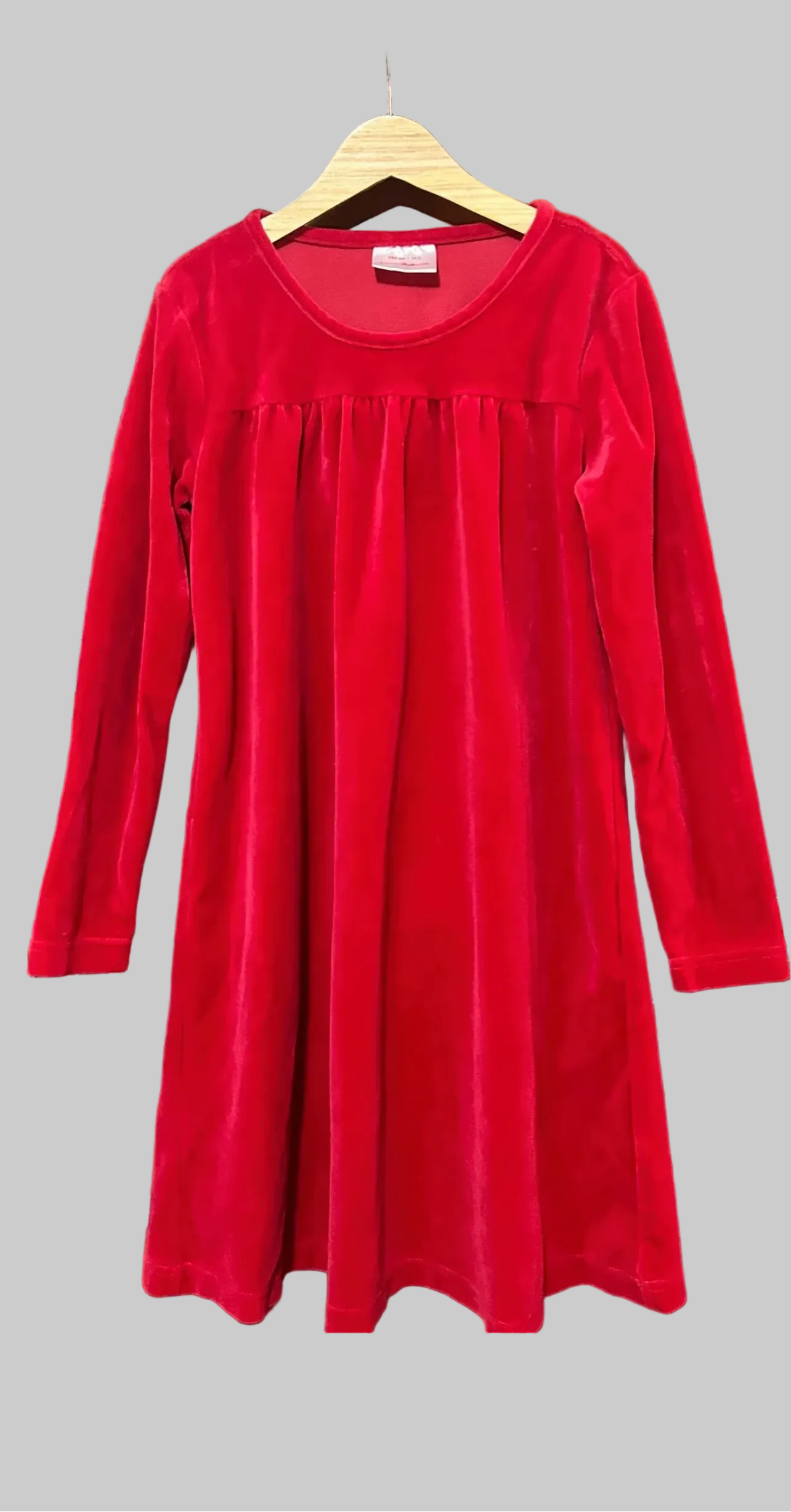 Hanna Andersson Red Velour Dress 8