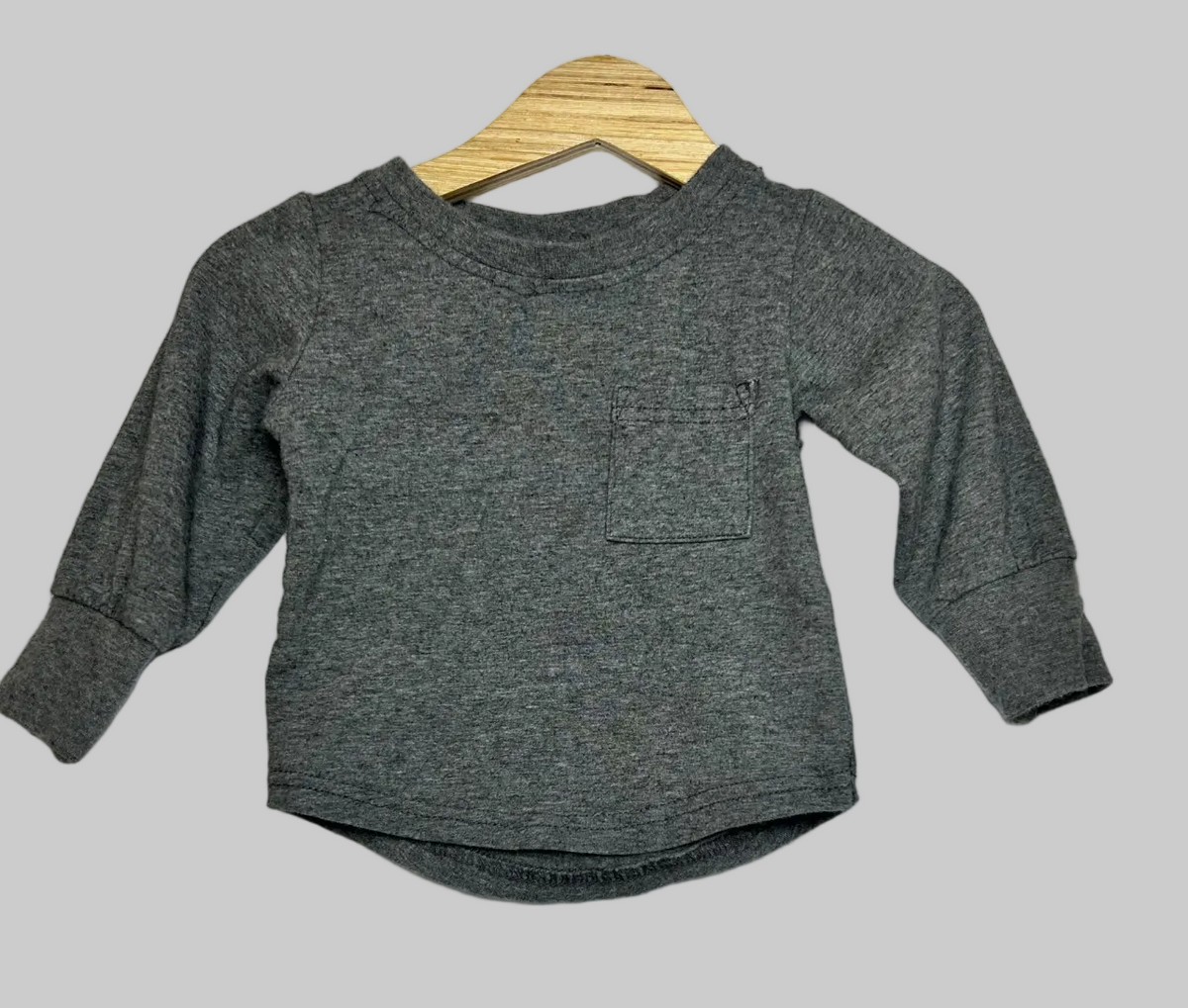 Little Bipsy Gray Tee 3-6M