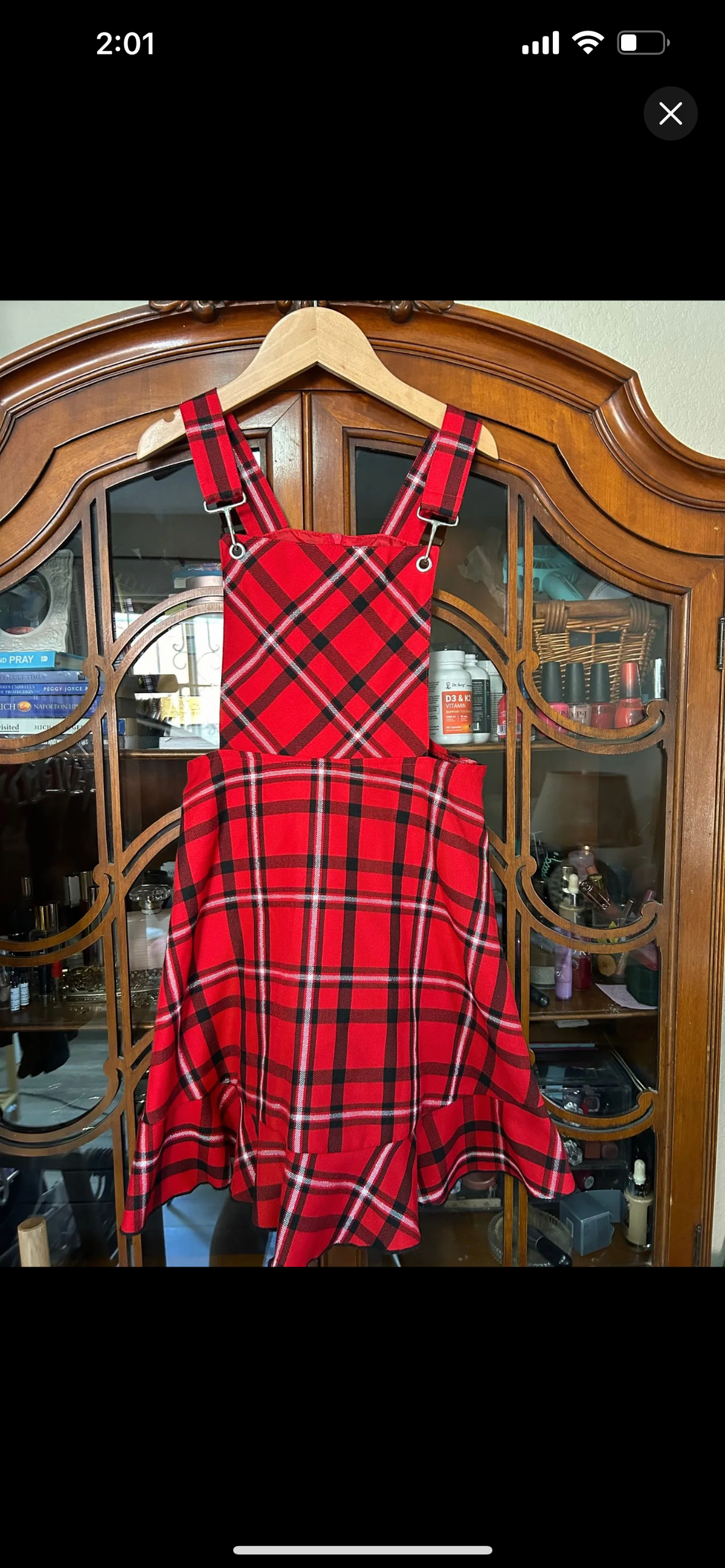 Bonnie Jean Red Plaid Jumper 10