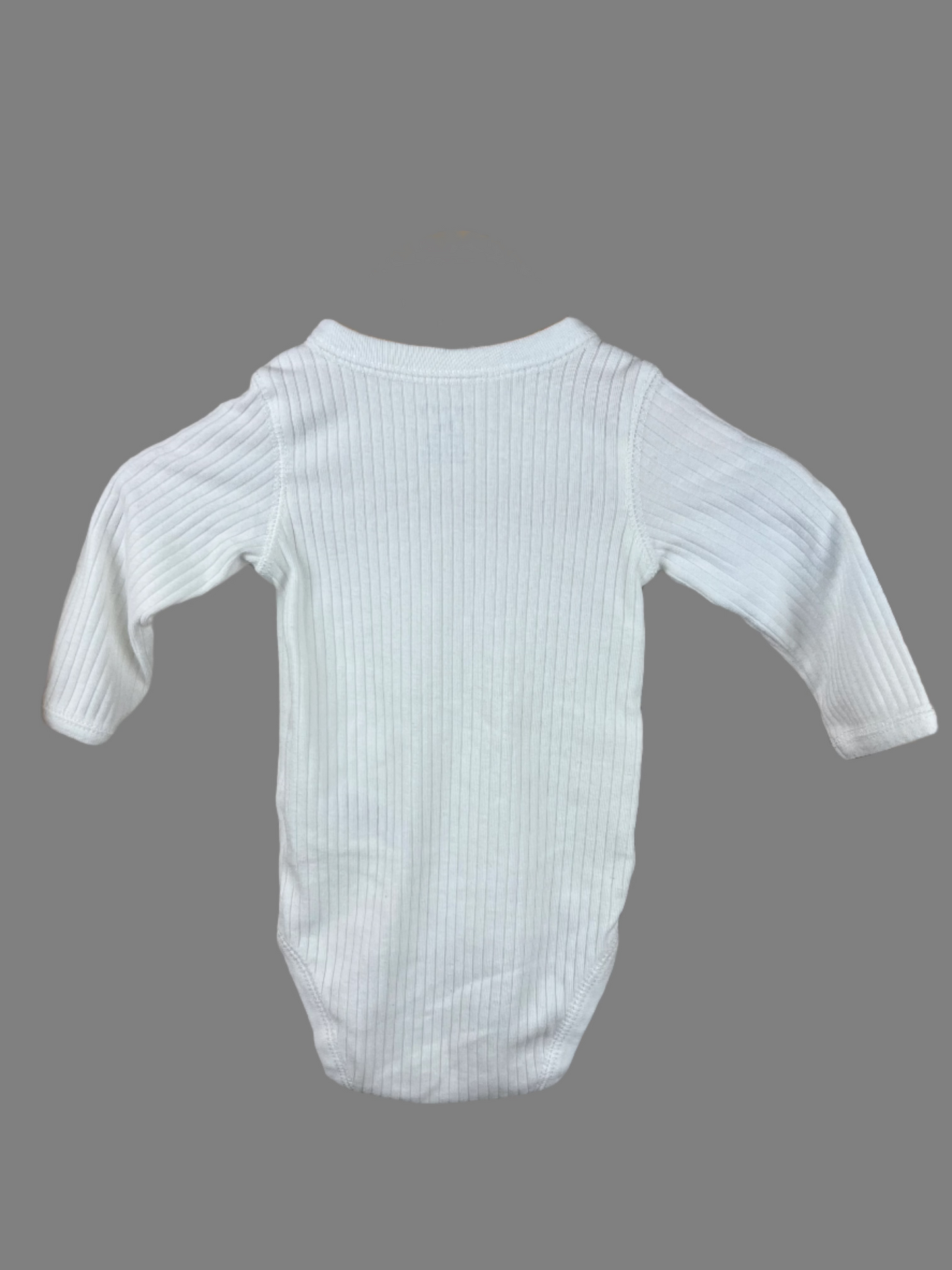 Carter's Long Sleeve Ribbed Kimono Onesie 3M