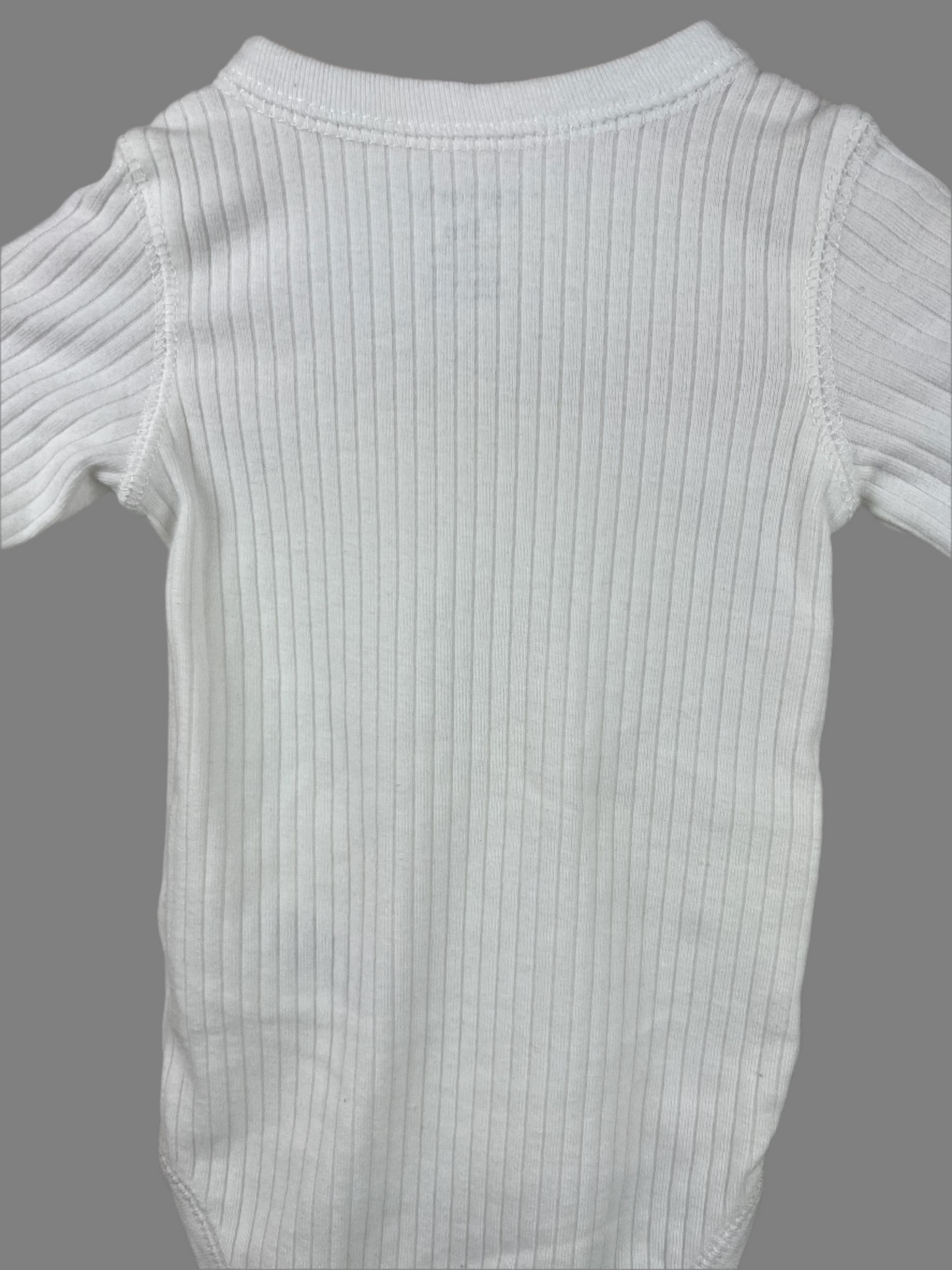 Carter's Long Sleeve Ribbed Kimono Onesie 3M