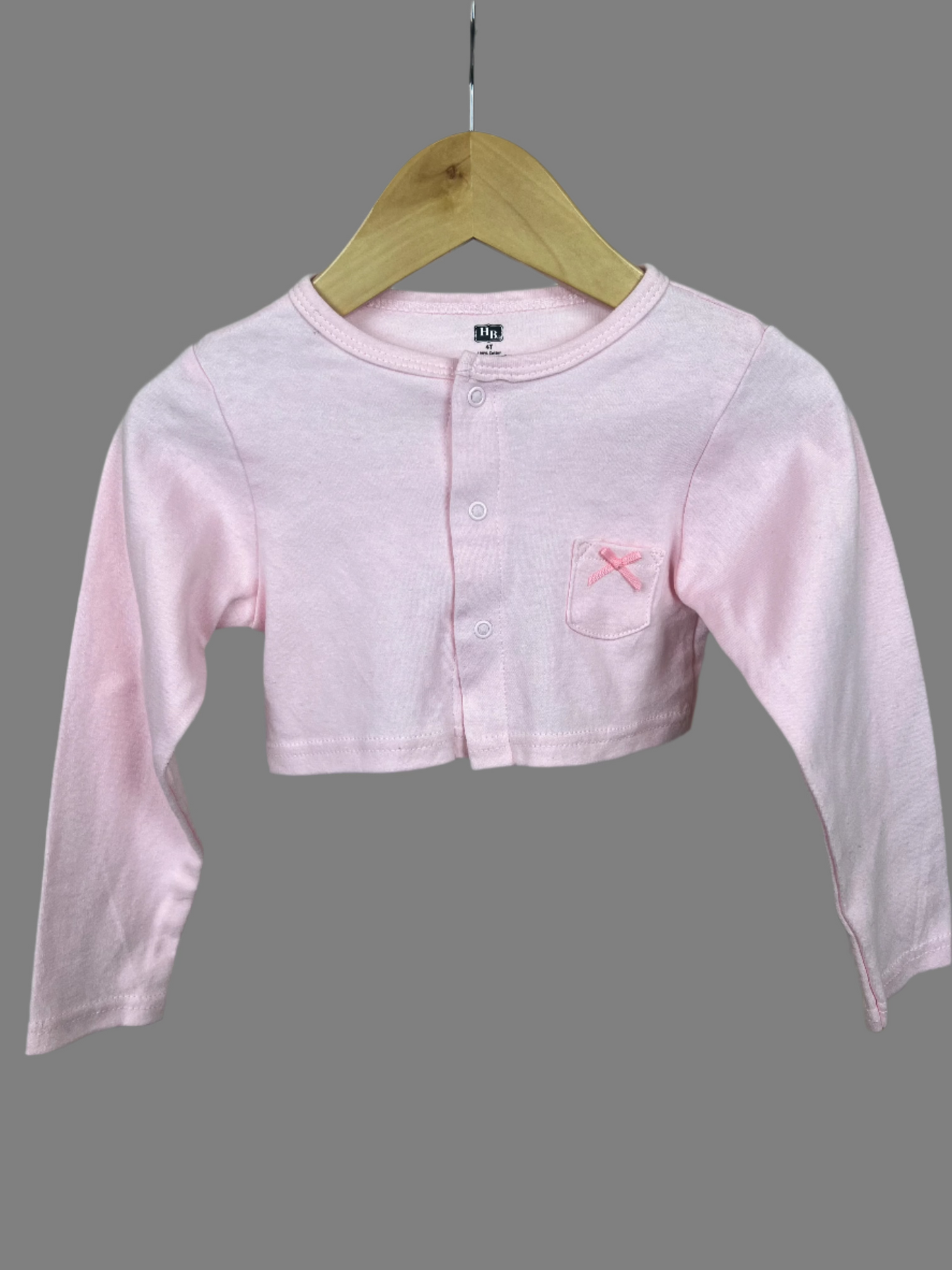 Hudson Baby Long Sleeve Pink Cardigan 4T
