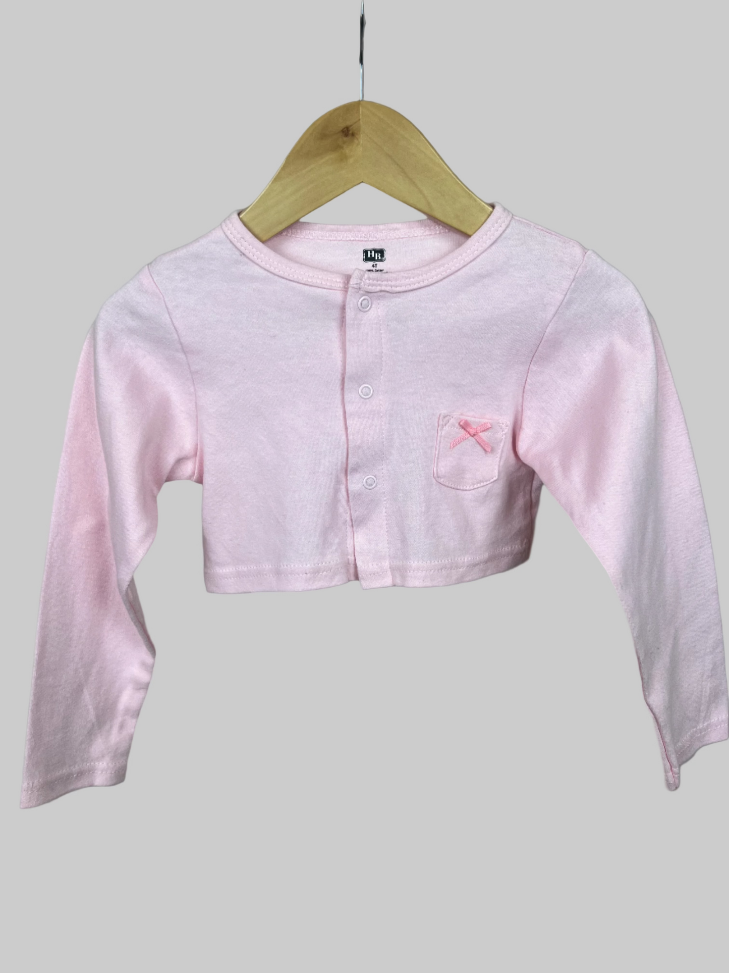 Hudson Baby Long Sleeve Pink Cardigan 4T