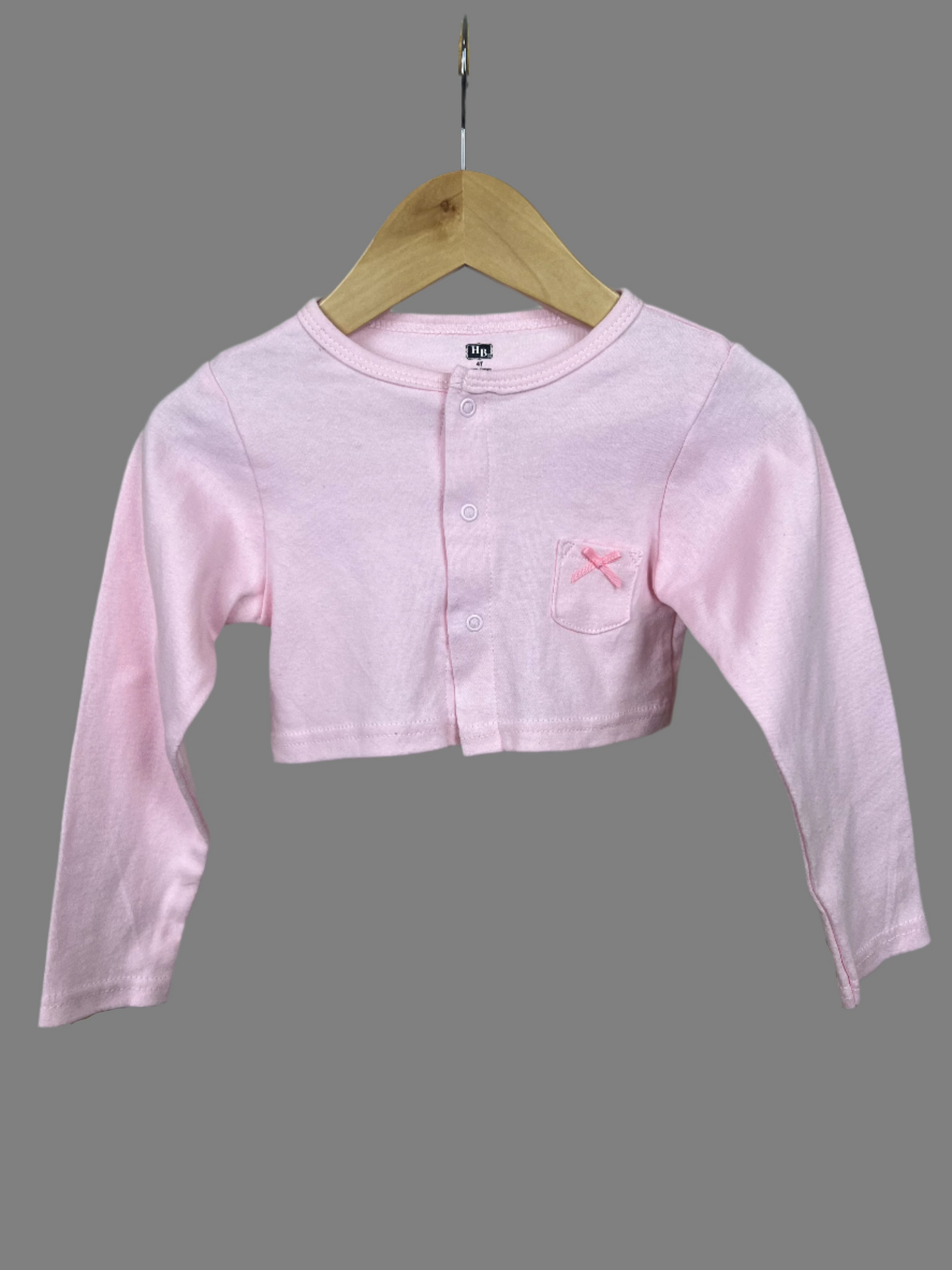Hudson Baby Long Sleeve Pink Cardigan 4T
