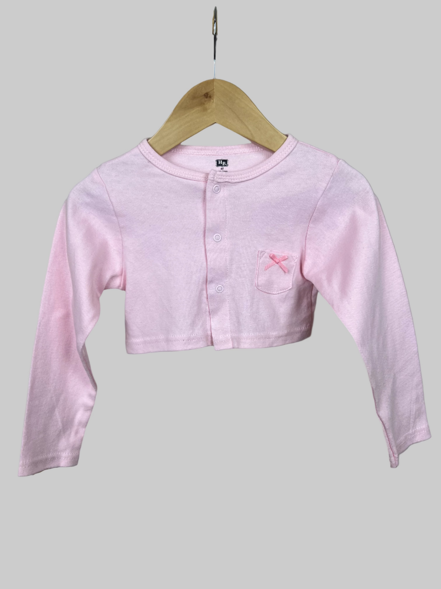 Hudson Baby Long Sleeve Pink Cardigan 4T