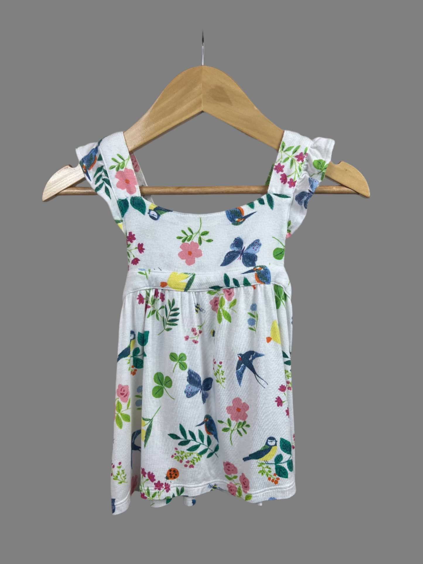 Angel Dear Butterfly Floral Sundress 6-12M